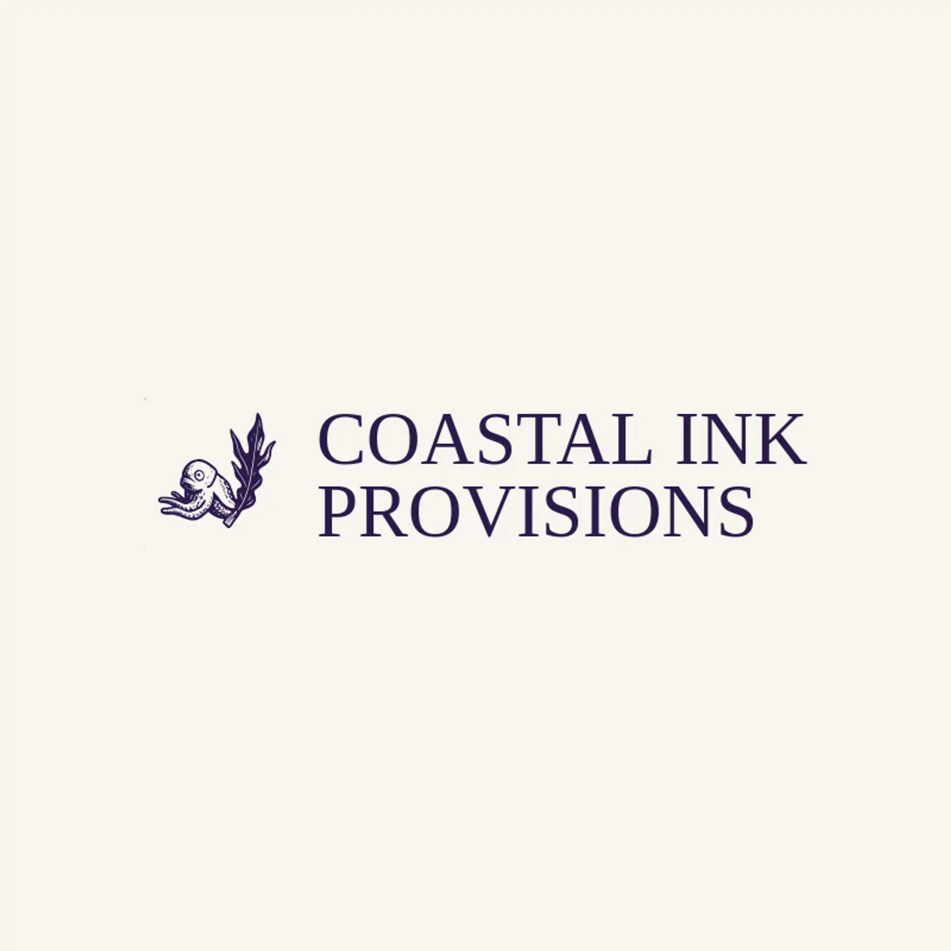Coastal Ink Provisions logo for squid