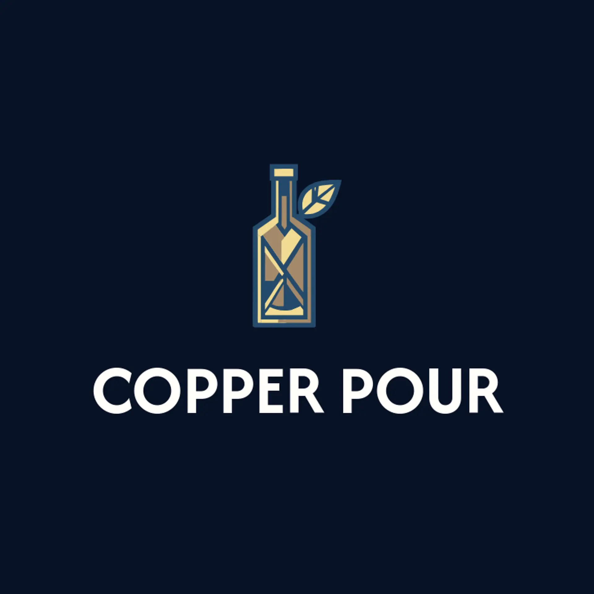 Copper Pour logo for alcohol