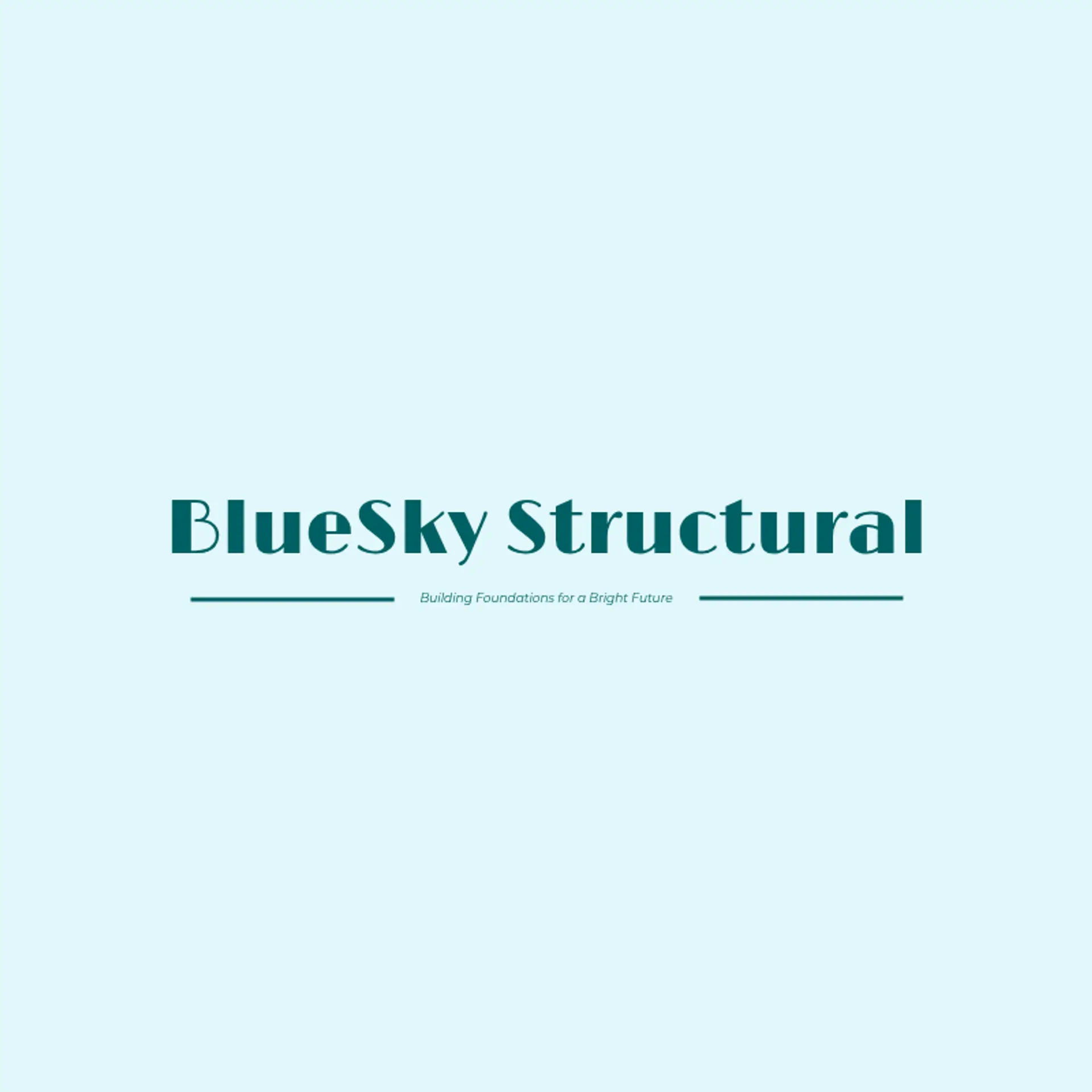 BlueSky Structural logo for construction business