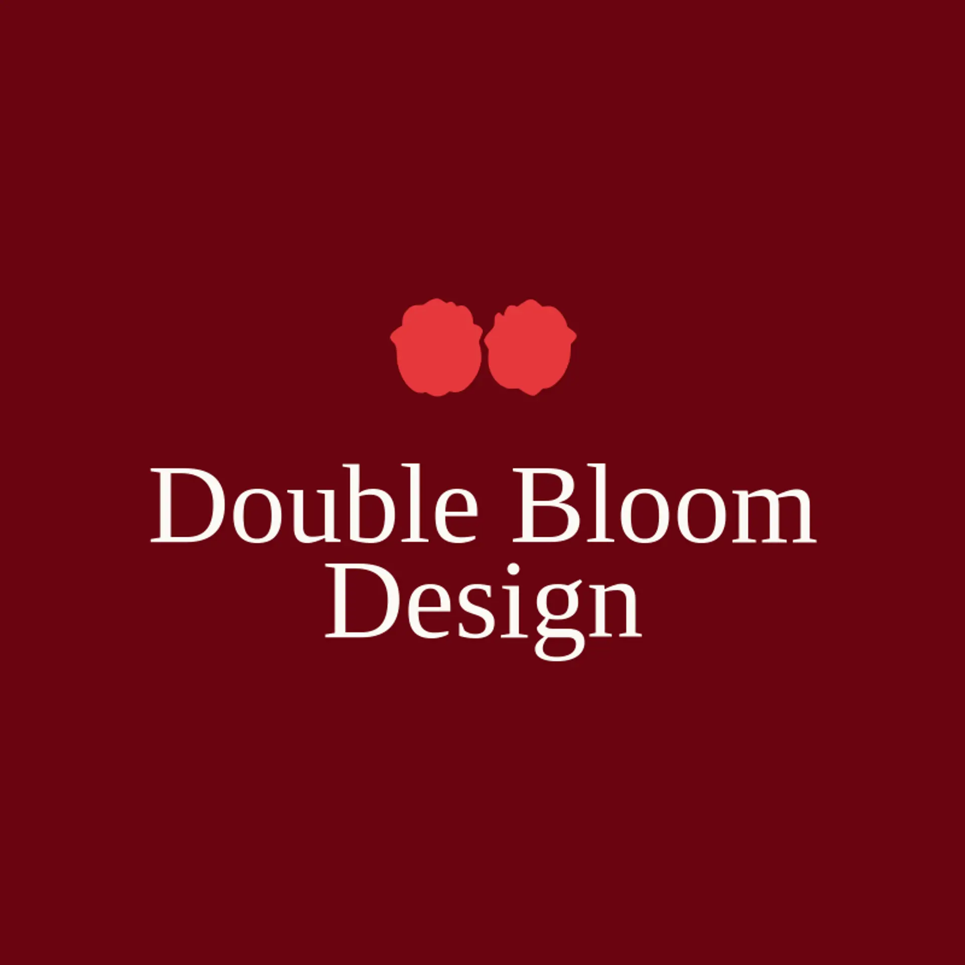 Double Bloom Design logo for symmetry