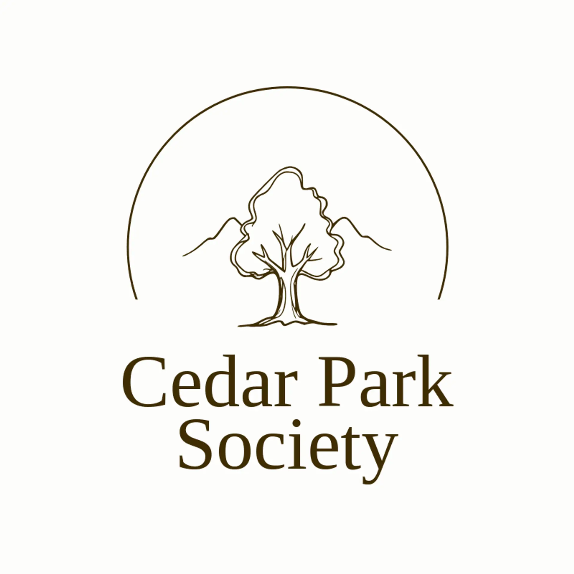 Cedar Park Society logo for park