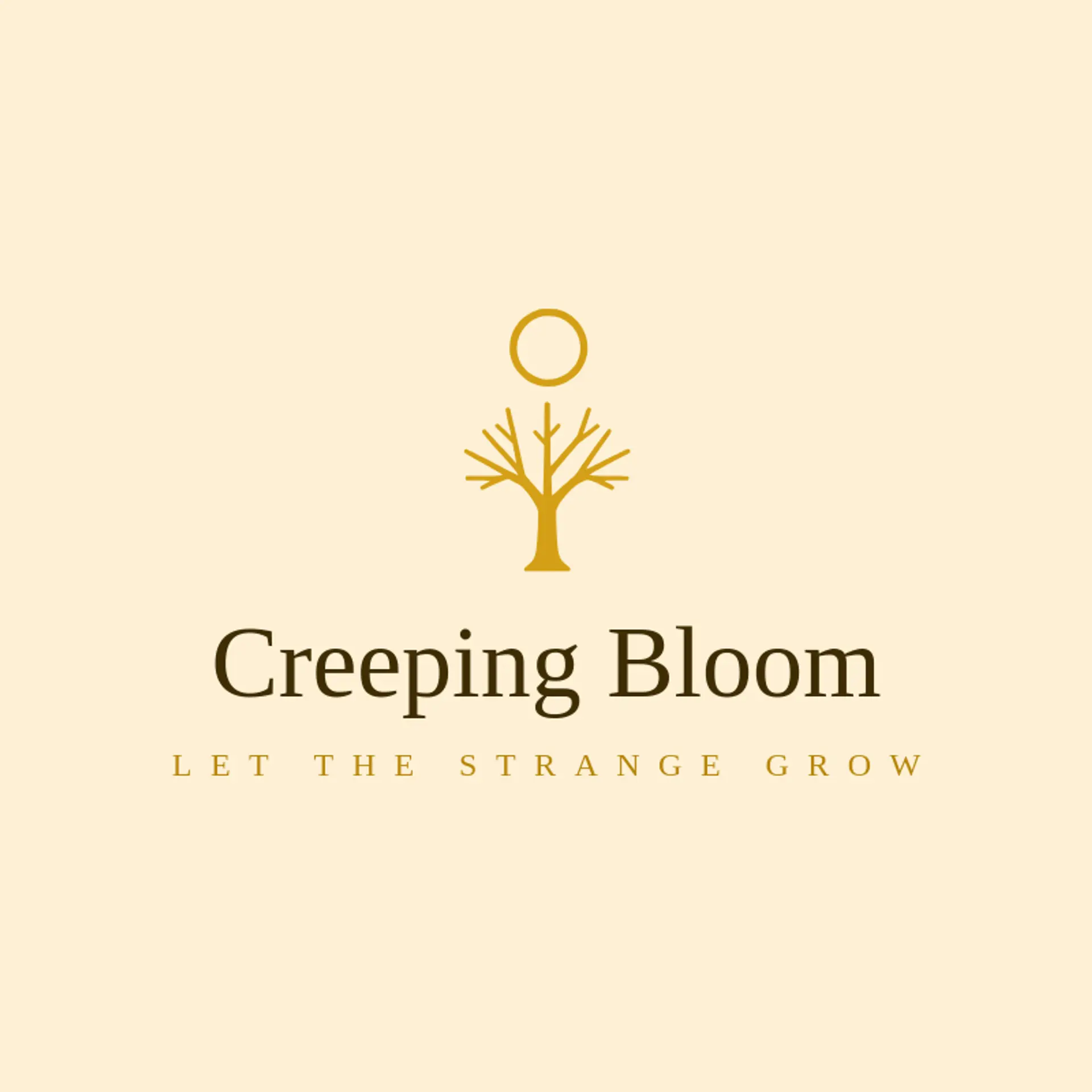 Creeping Bloom logo for horror