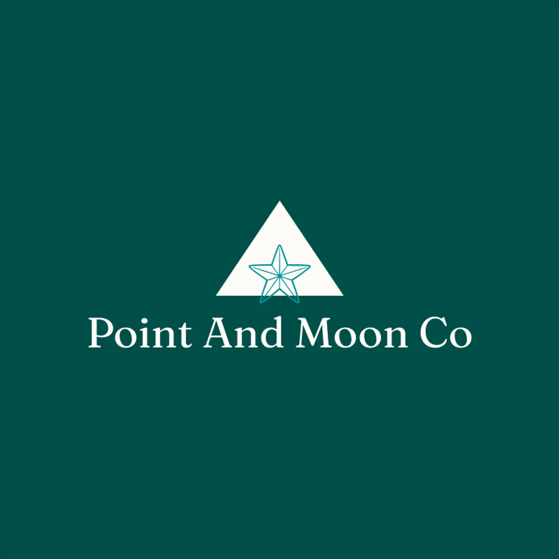 Point and Moon Co logo for pentagram