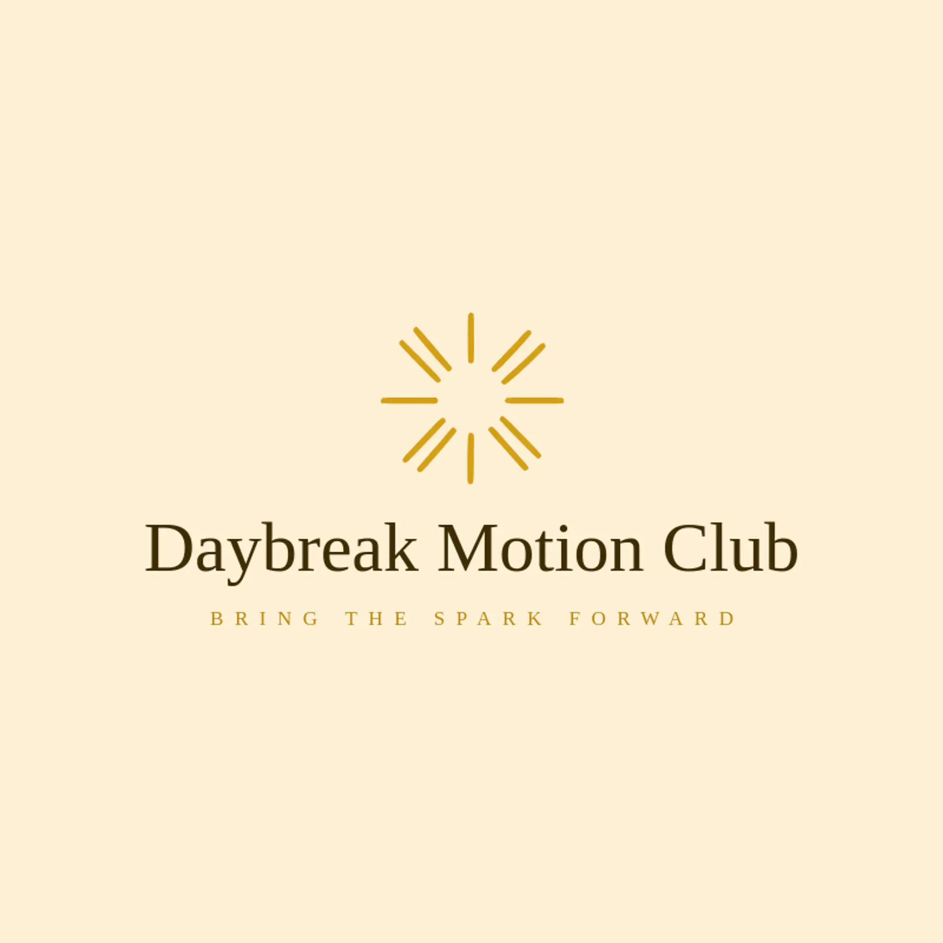 Daybreak Motion Club logo for motion