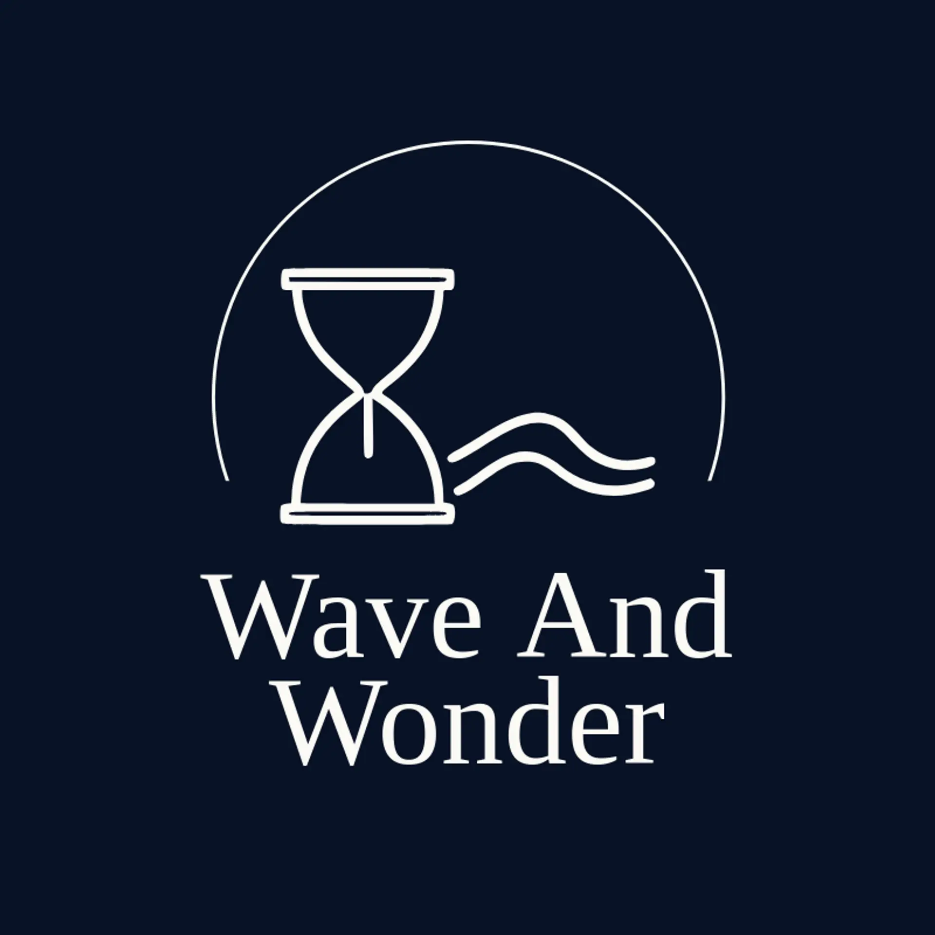 Wave And Wonder logo for hourglass