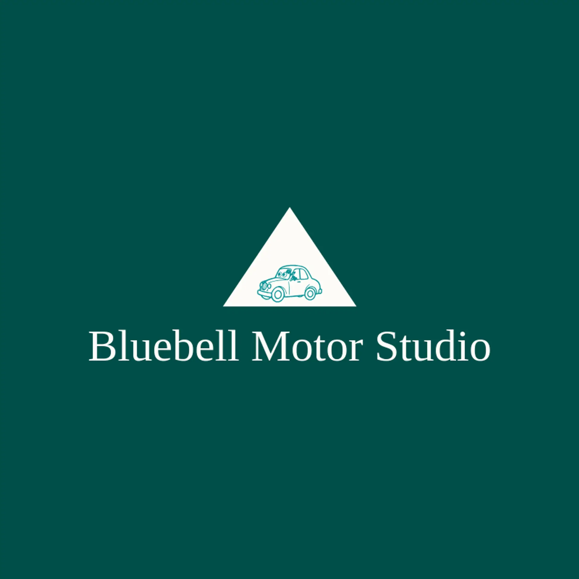 Bluebell Motor Studio logo for sedan