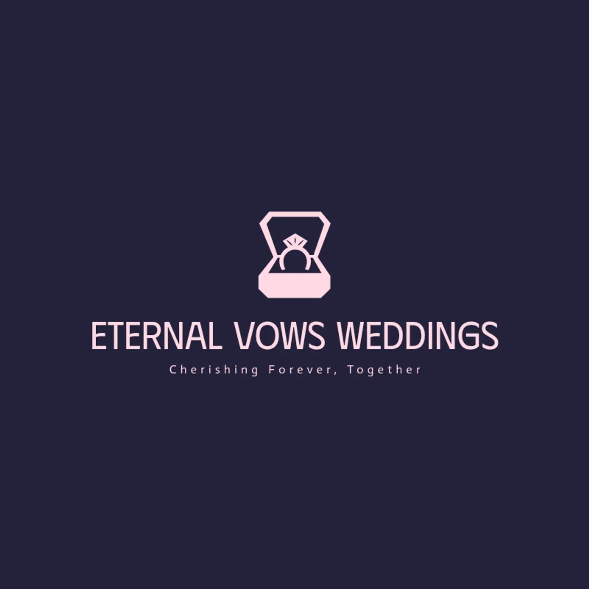Vows & Venues logo for wedding service