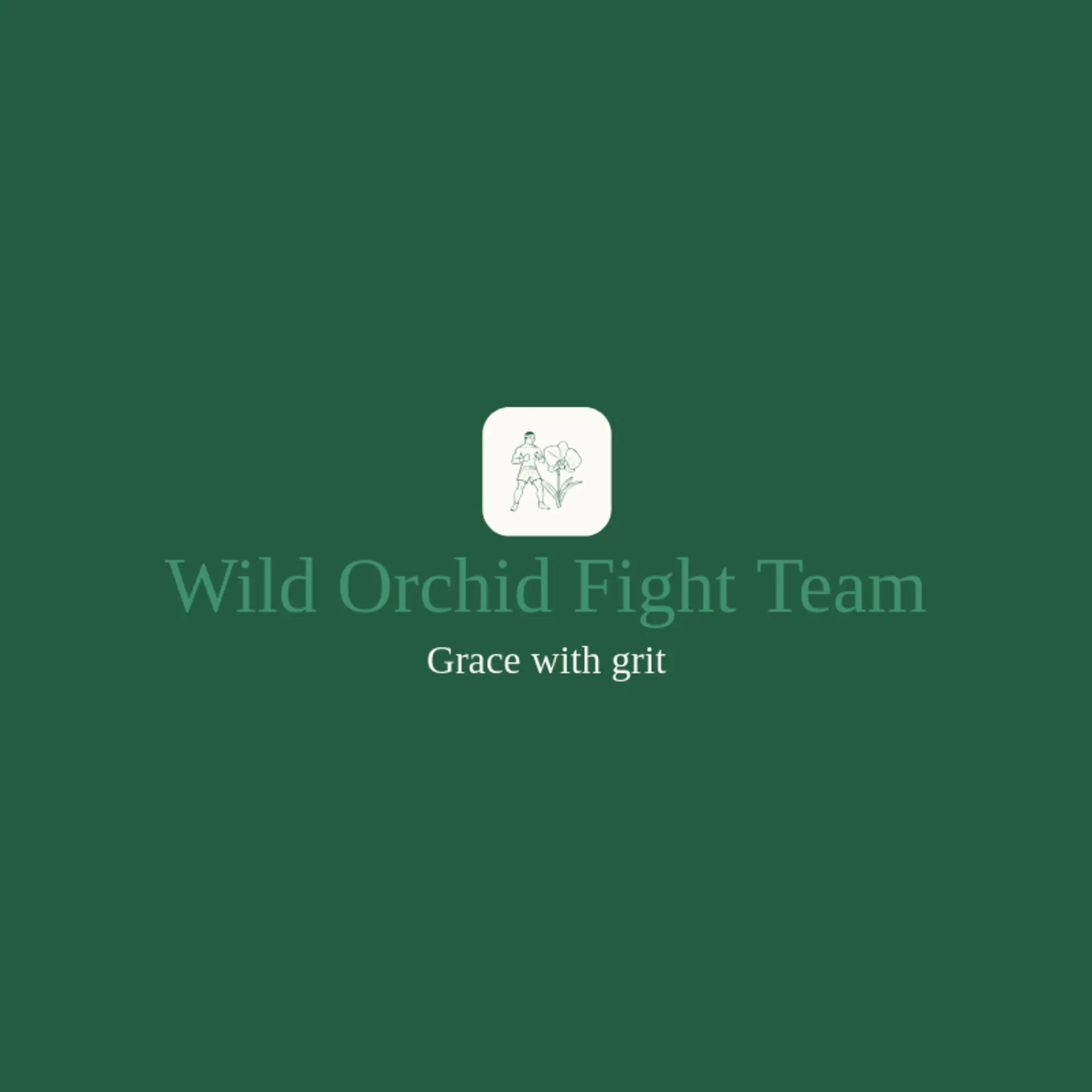 Wild Orchid Fight Team logo for muay thai