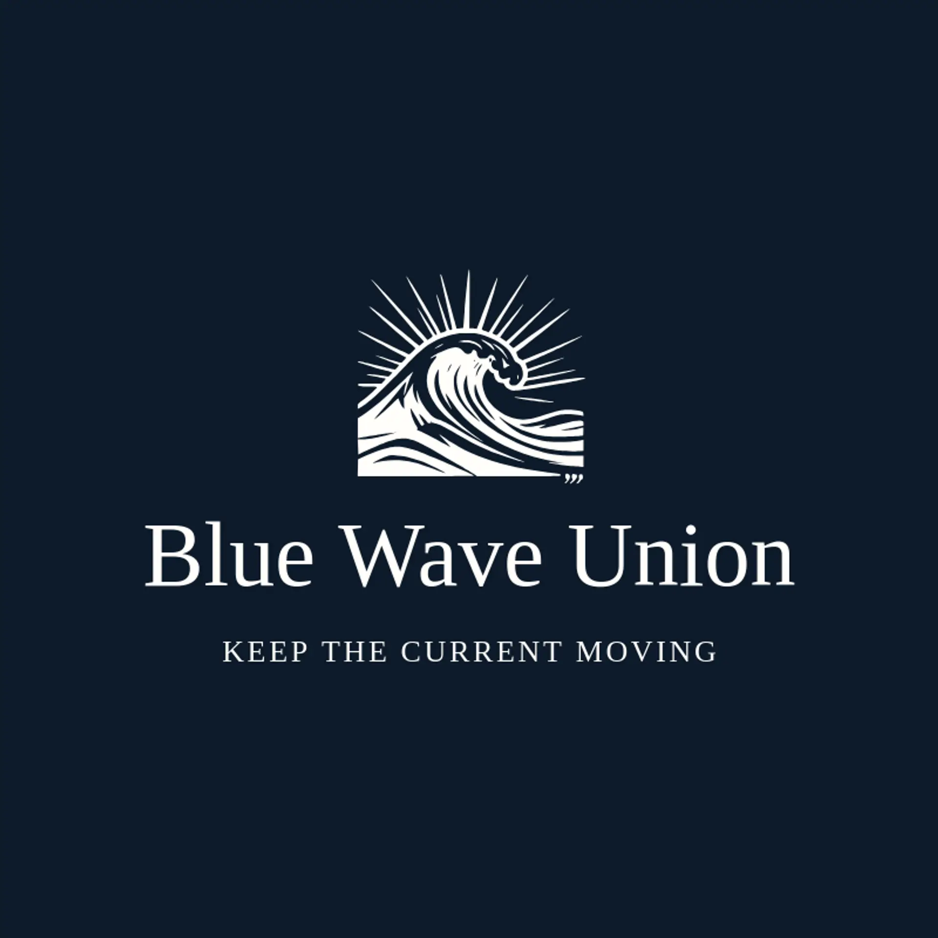 Blue Wave Union logo for drip