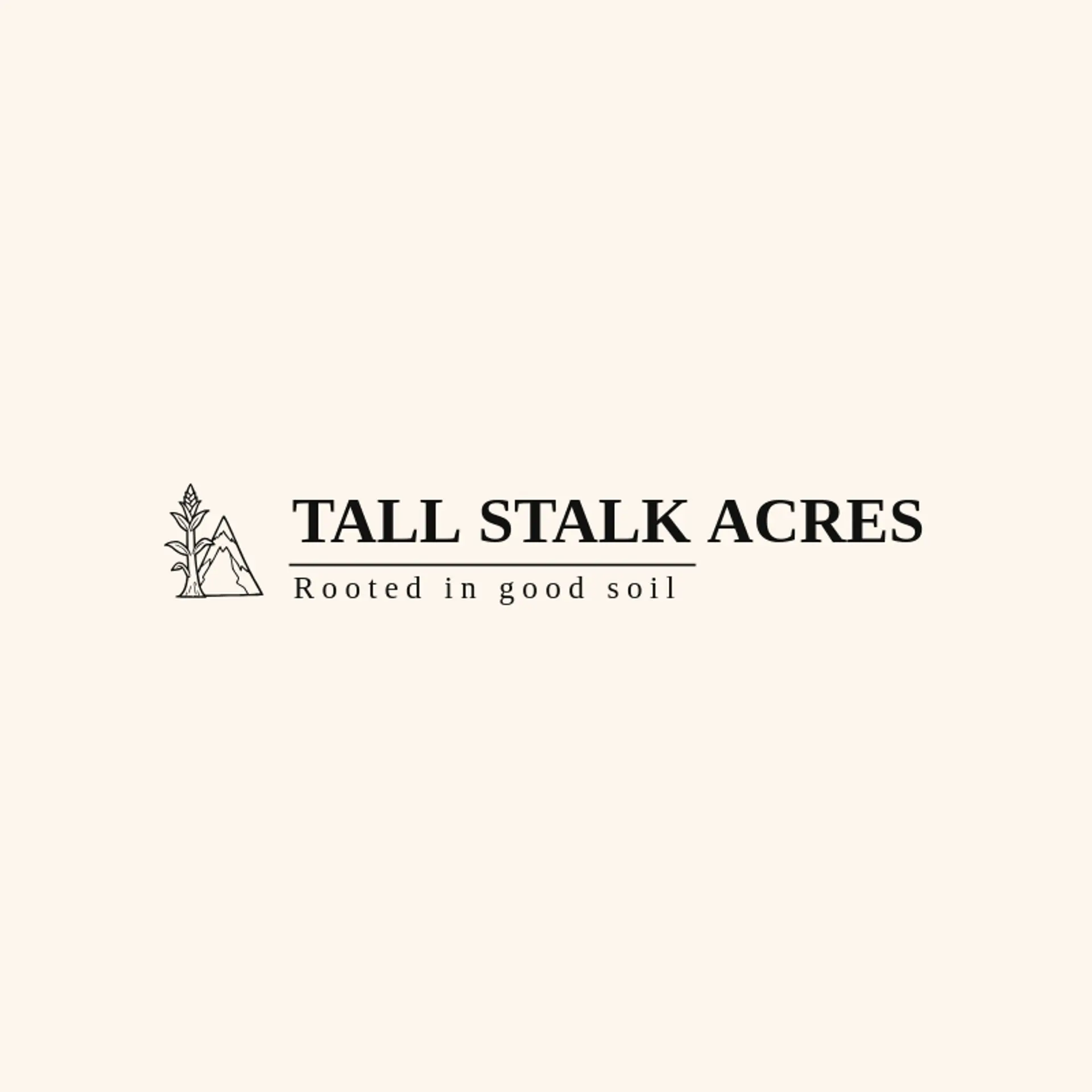 Tall Stalk Acres logo for corn