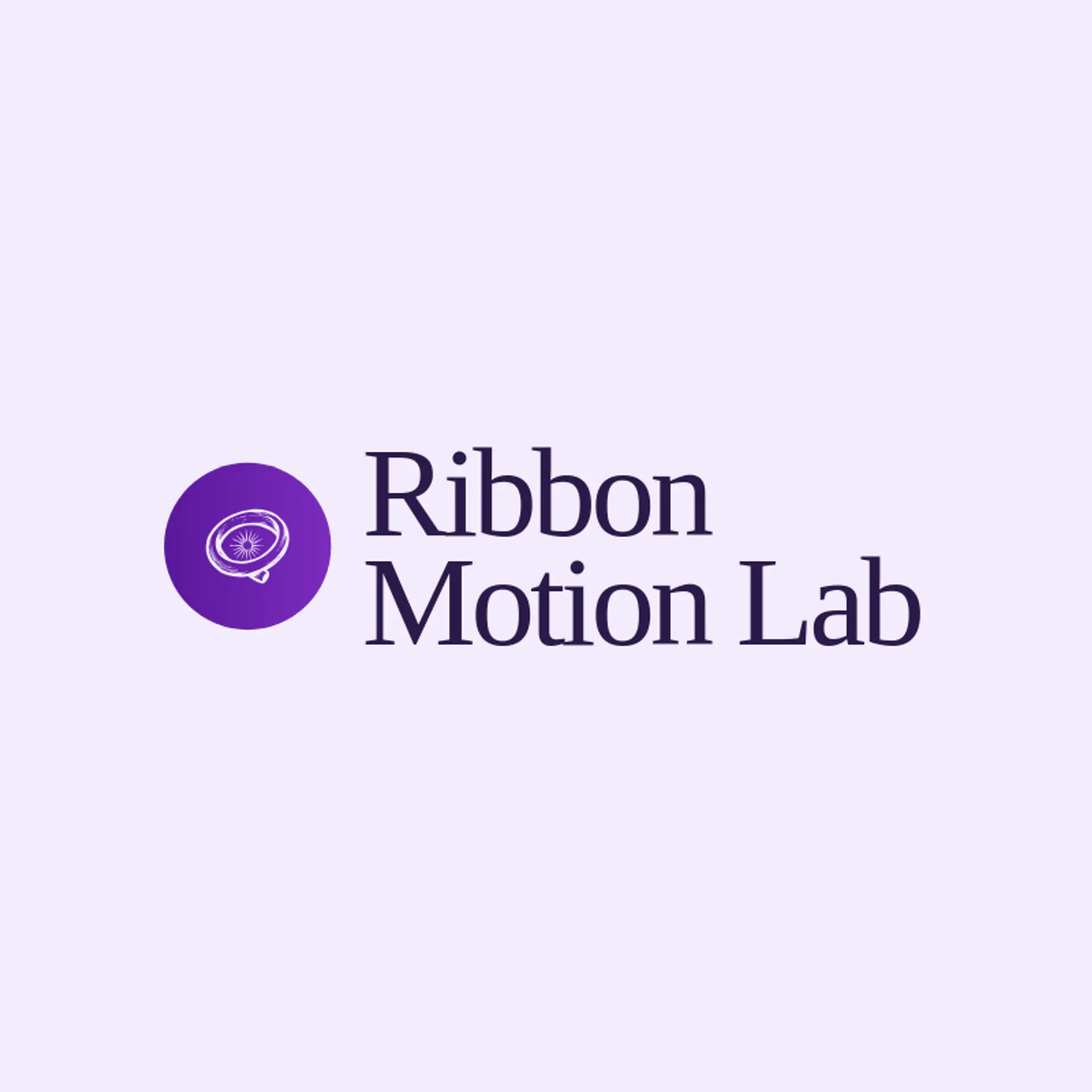 Ribbon Motion Lab logo for motion