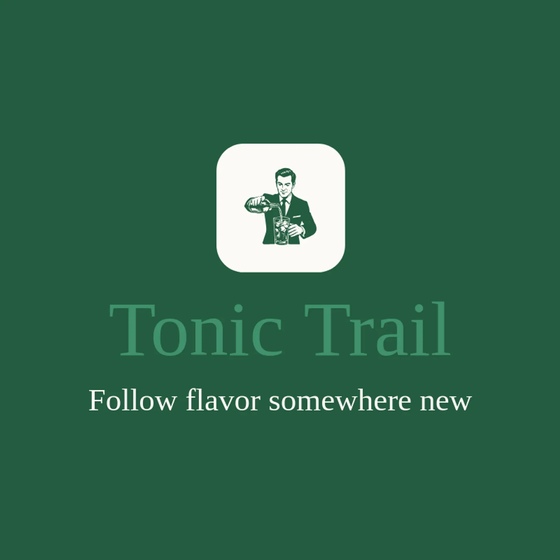 Tonic Trail logo for bartender