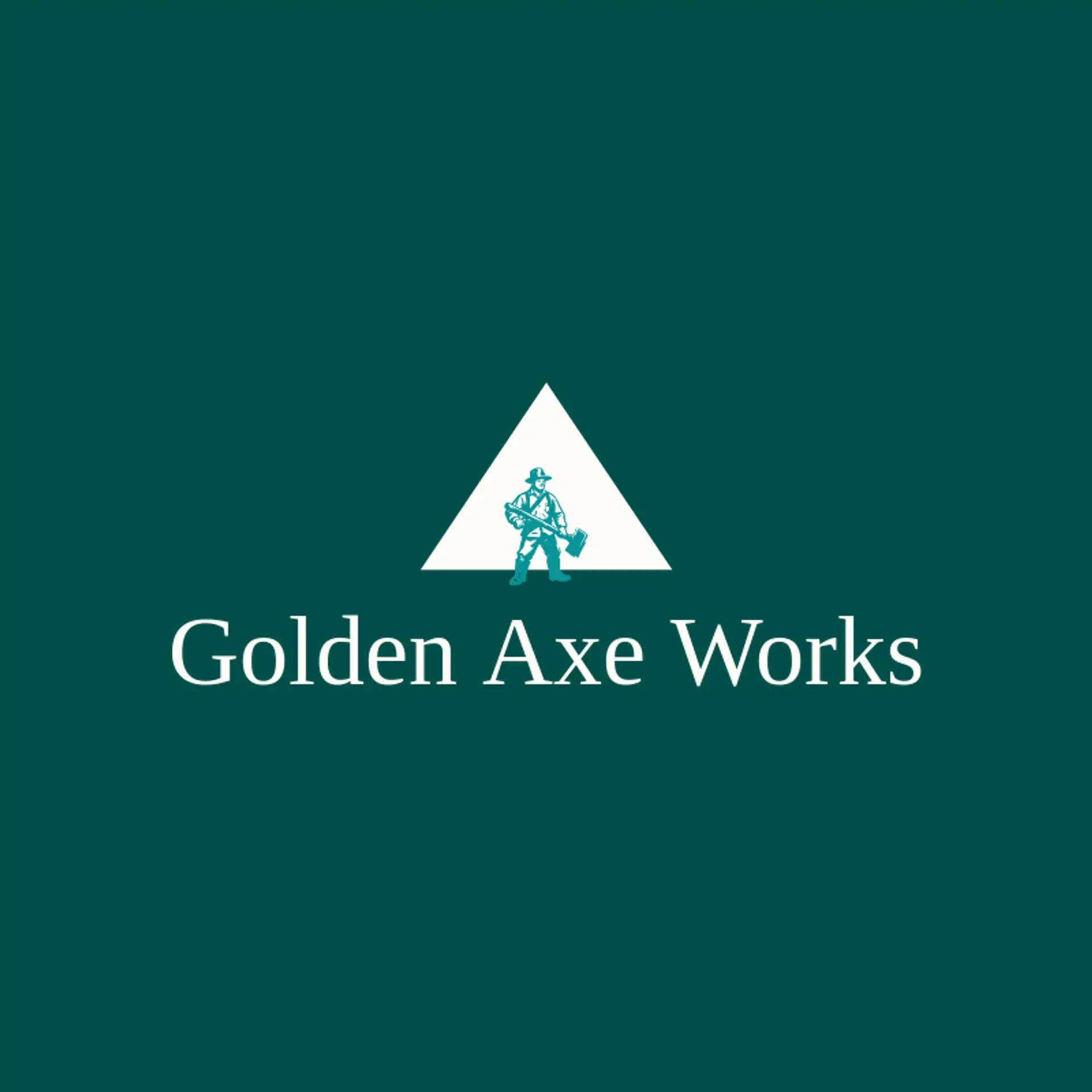 Golden Axe Works logo for lumberjack