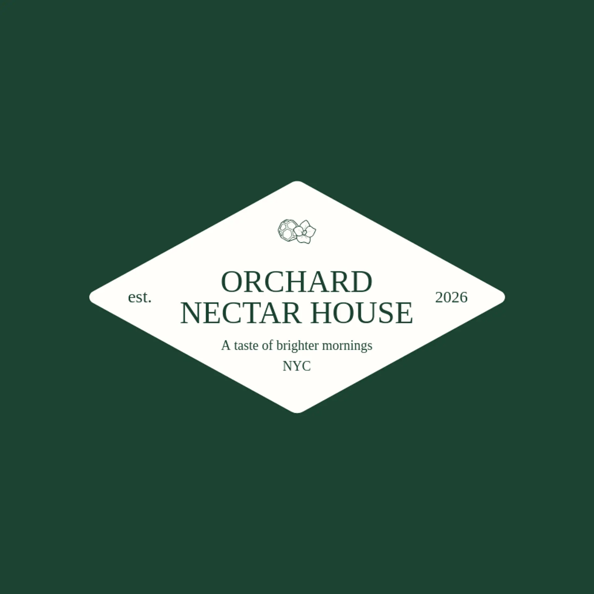 Orchard Nectar House logo for honeycomb