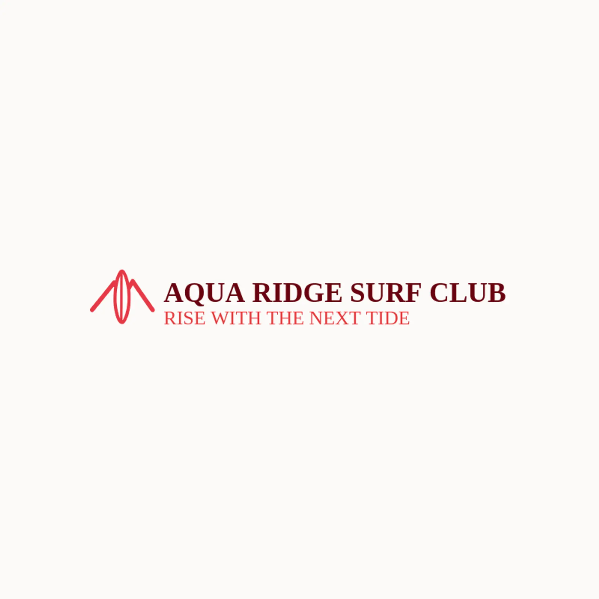Aqua Ridge Surf Club logo for surfboard