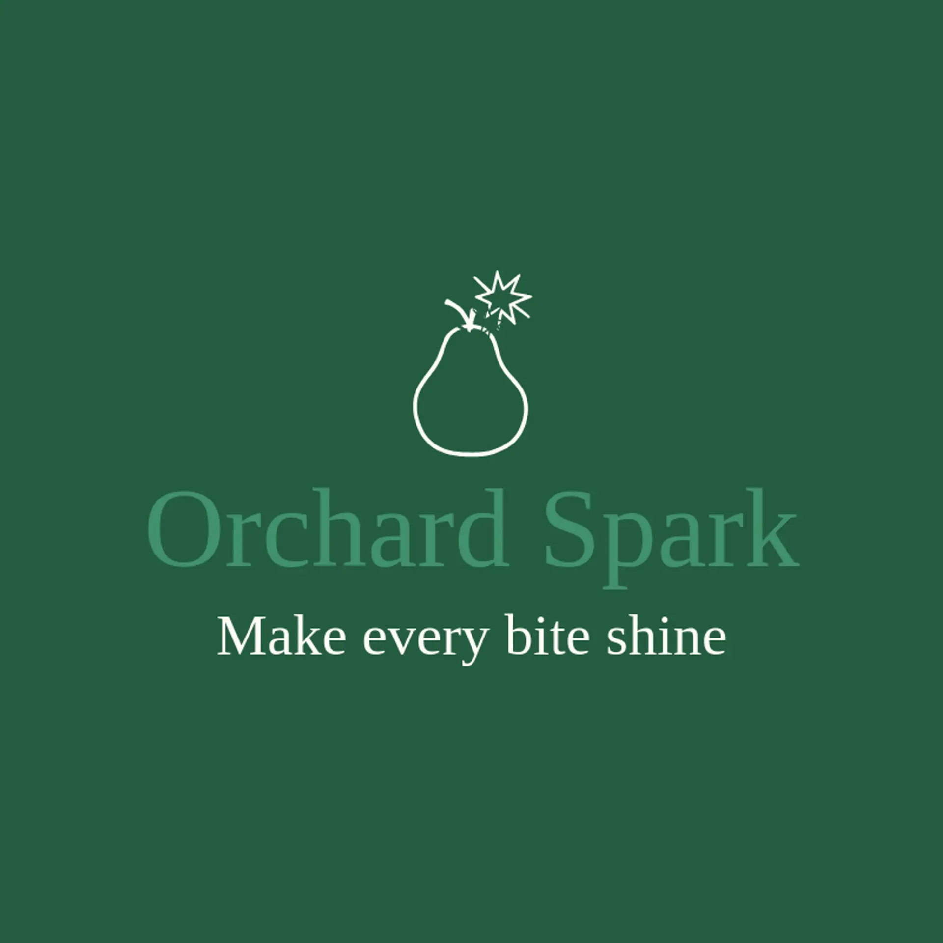 Orchard Spark logo for pear