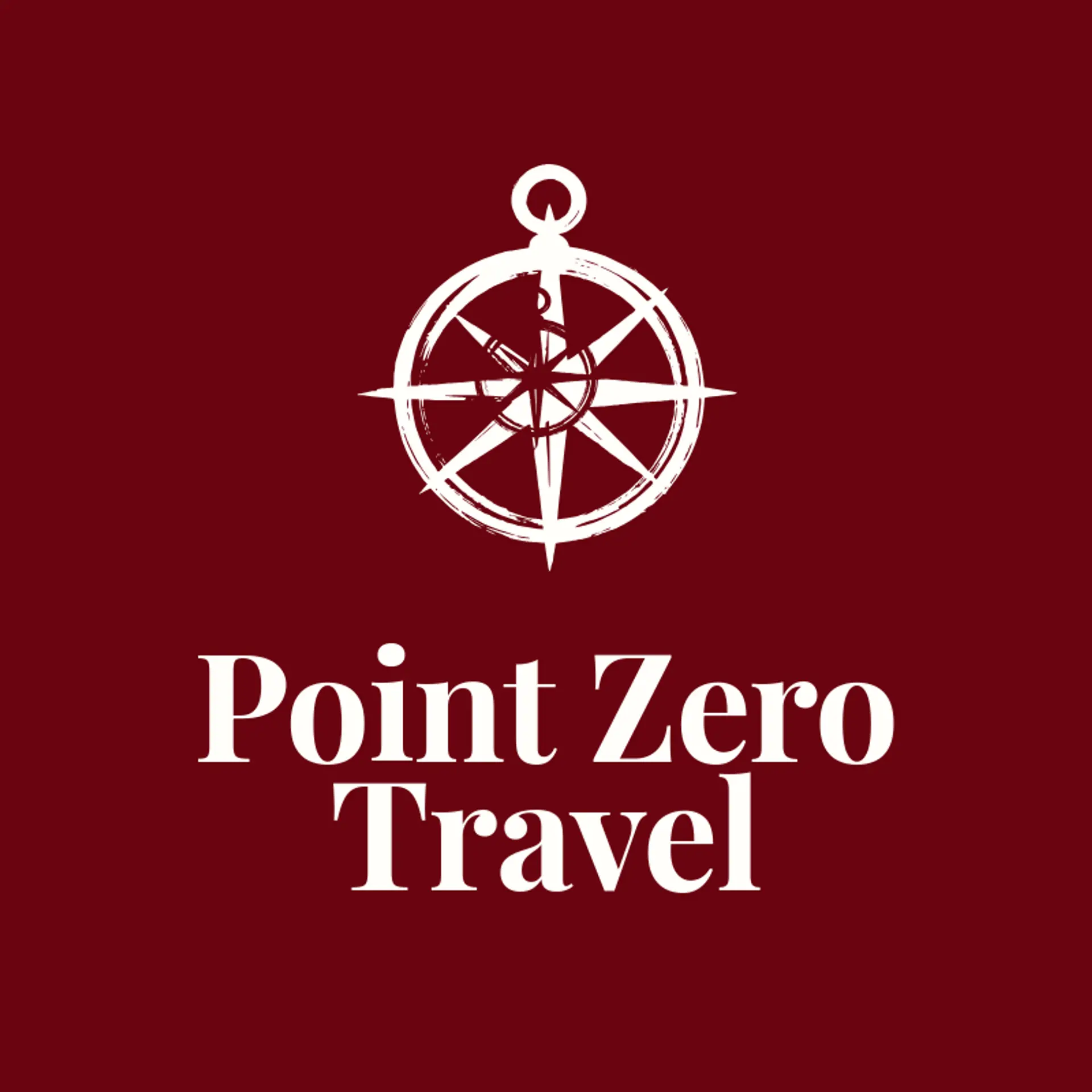 Point Zero Travel logo for compass