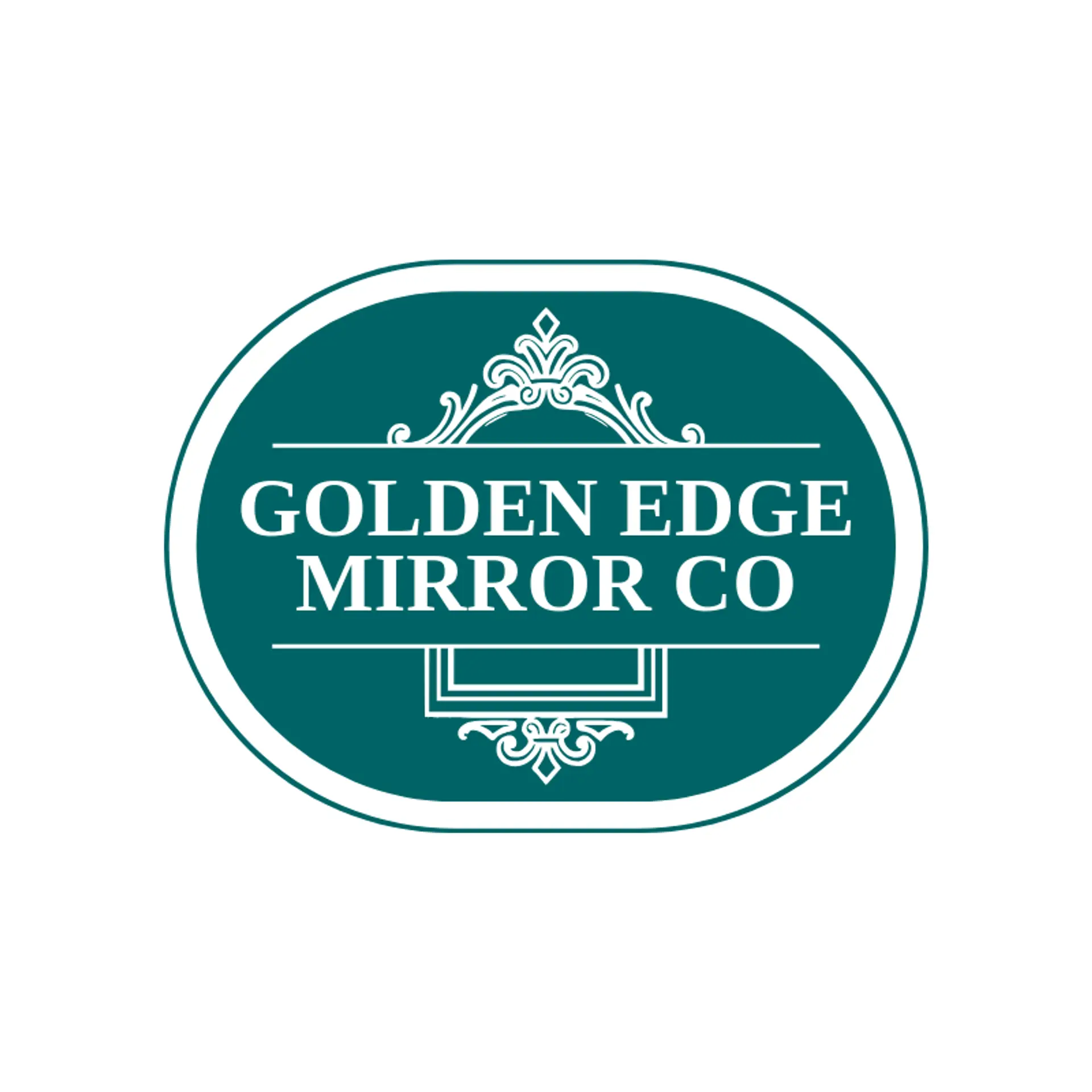 Golden Edge Mirror Co logo for mirror