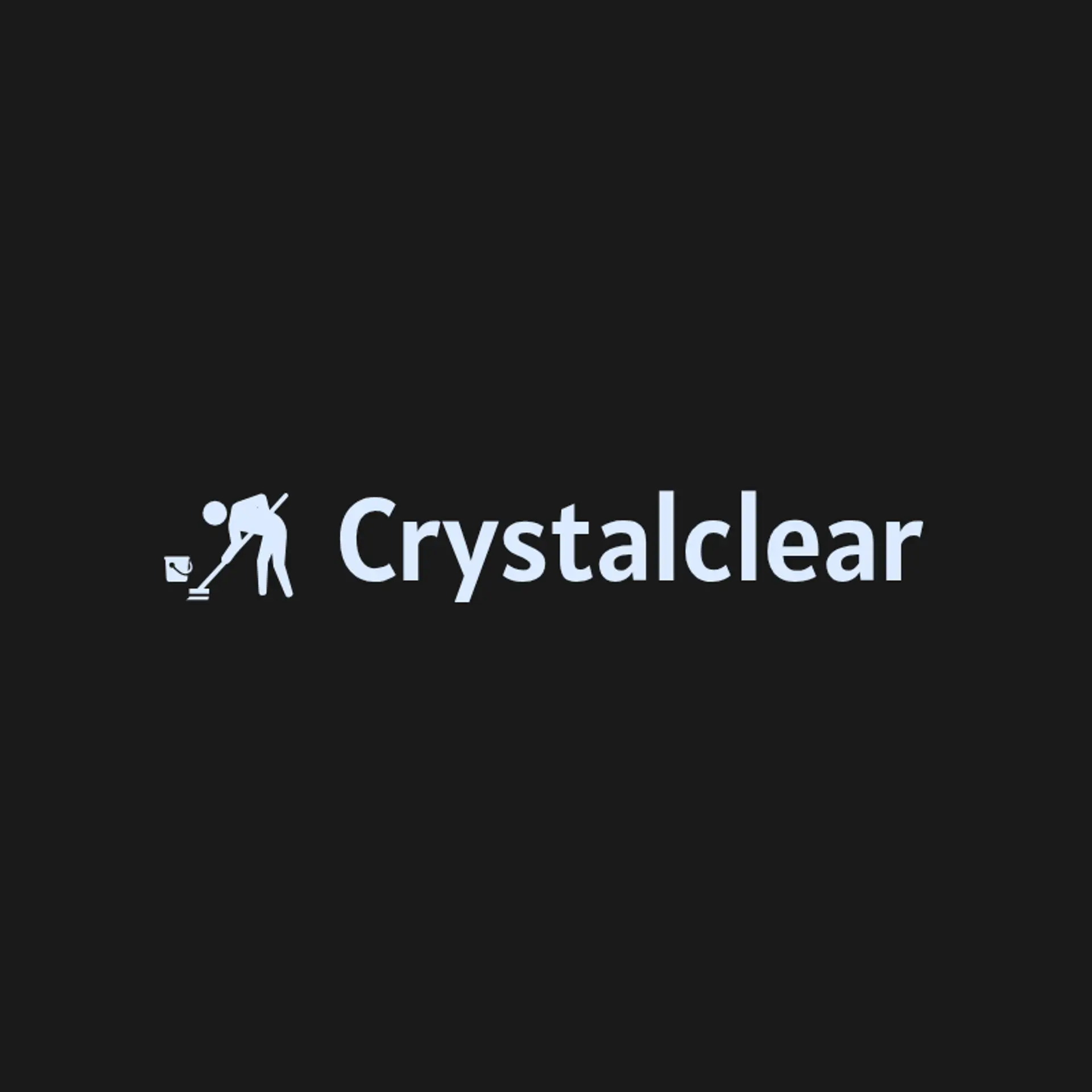 CrystalClear logo for cleaning services