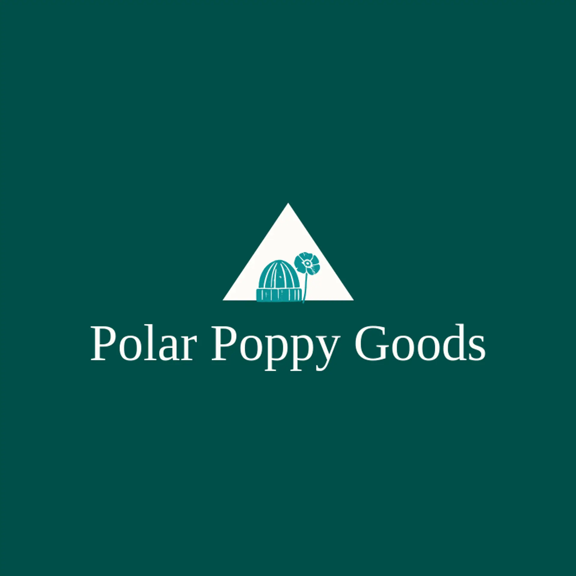 Polar Poppy Goods logo for beanie