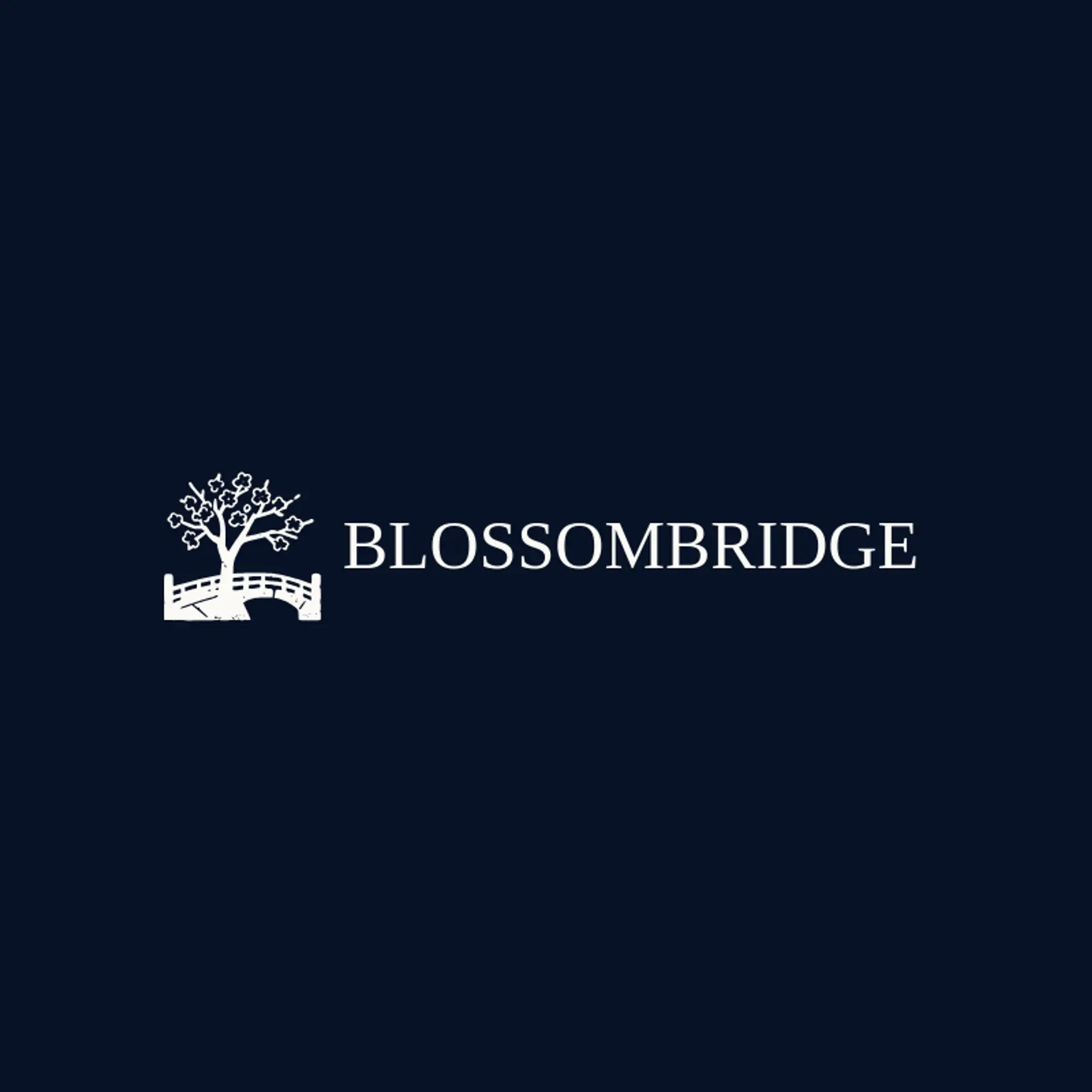 Blossom Bridge logo for cherry blossom