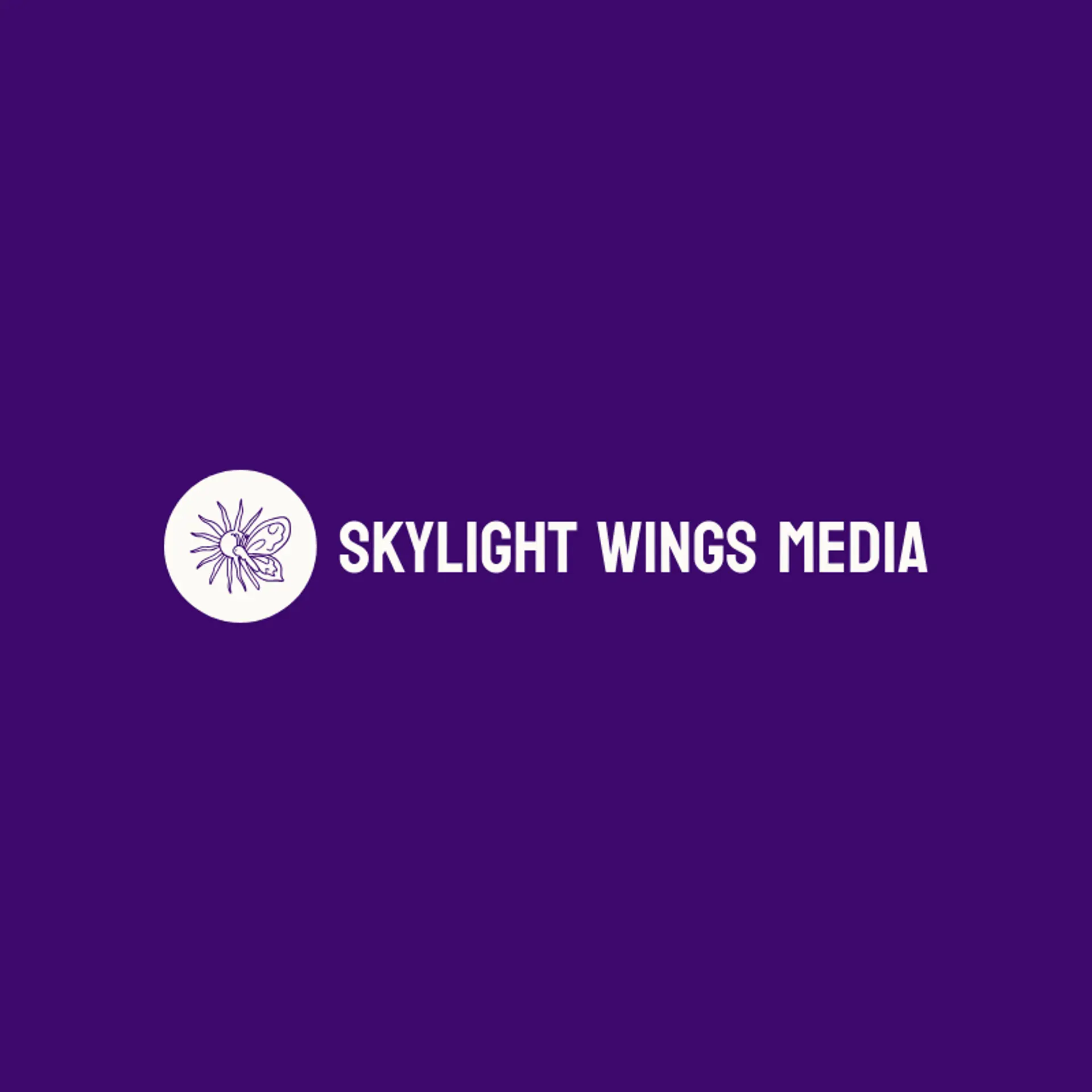 Skylight Wings Media logo for butterfly