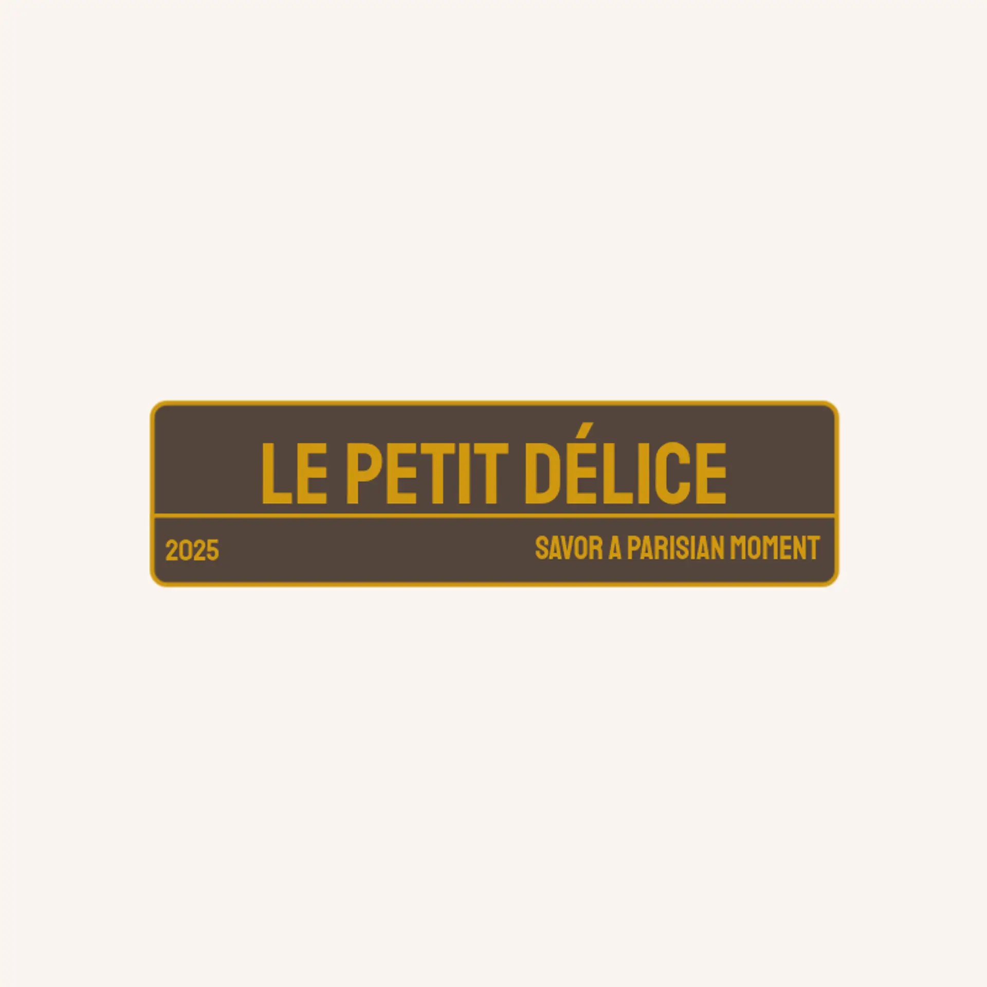 Le Petit Délice logo for french cafe