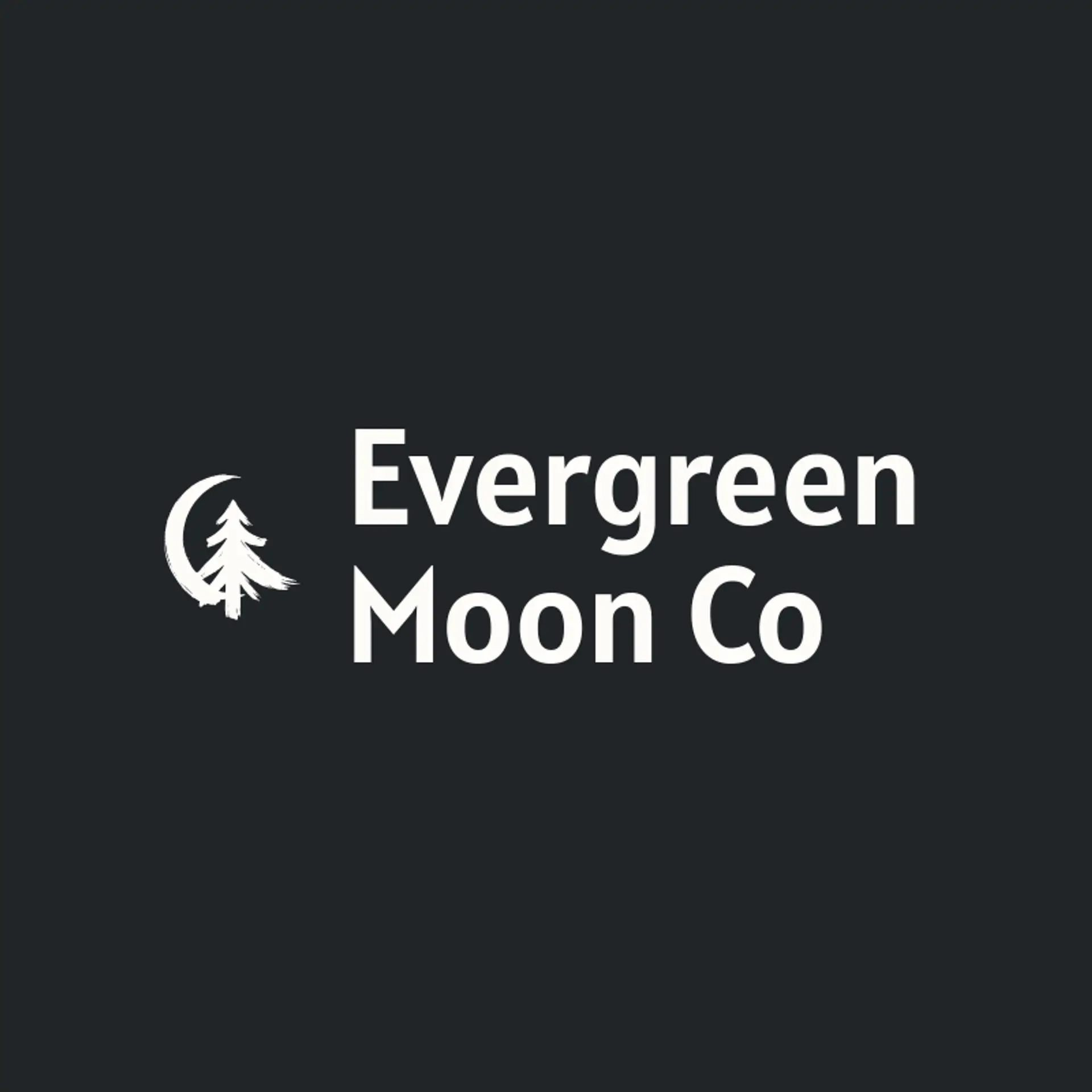 Evergreen Moon Co logo for moon