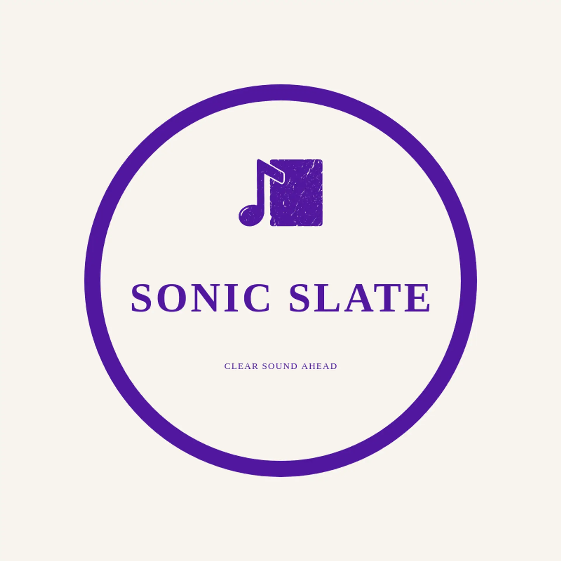 Sonic Slate logo for music note