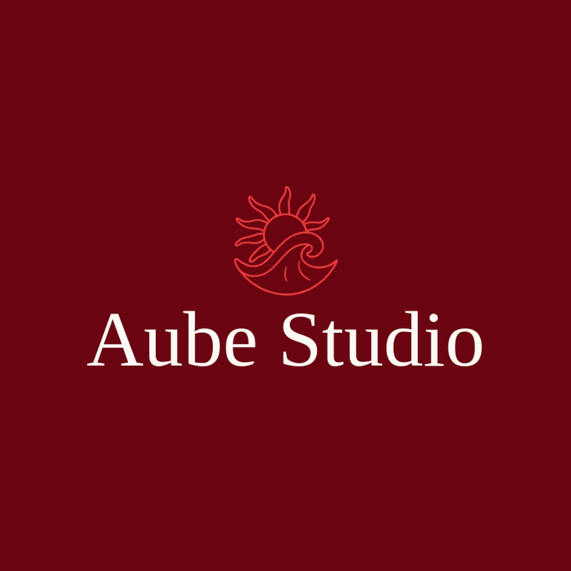 Aube Studio logo for french