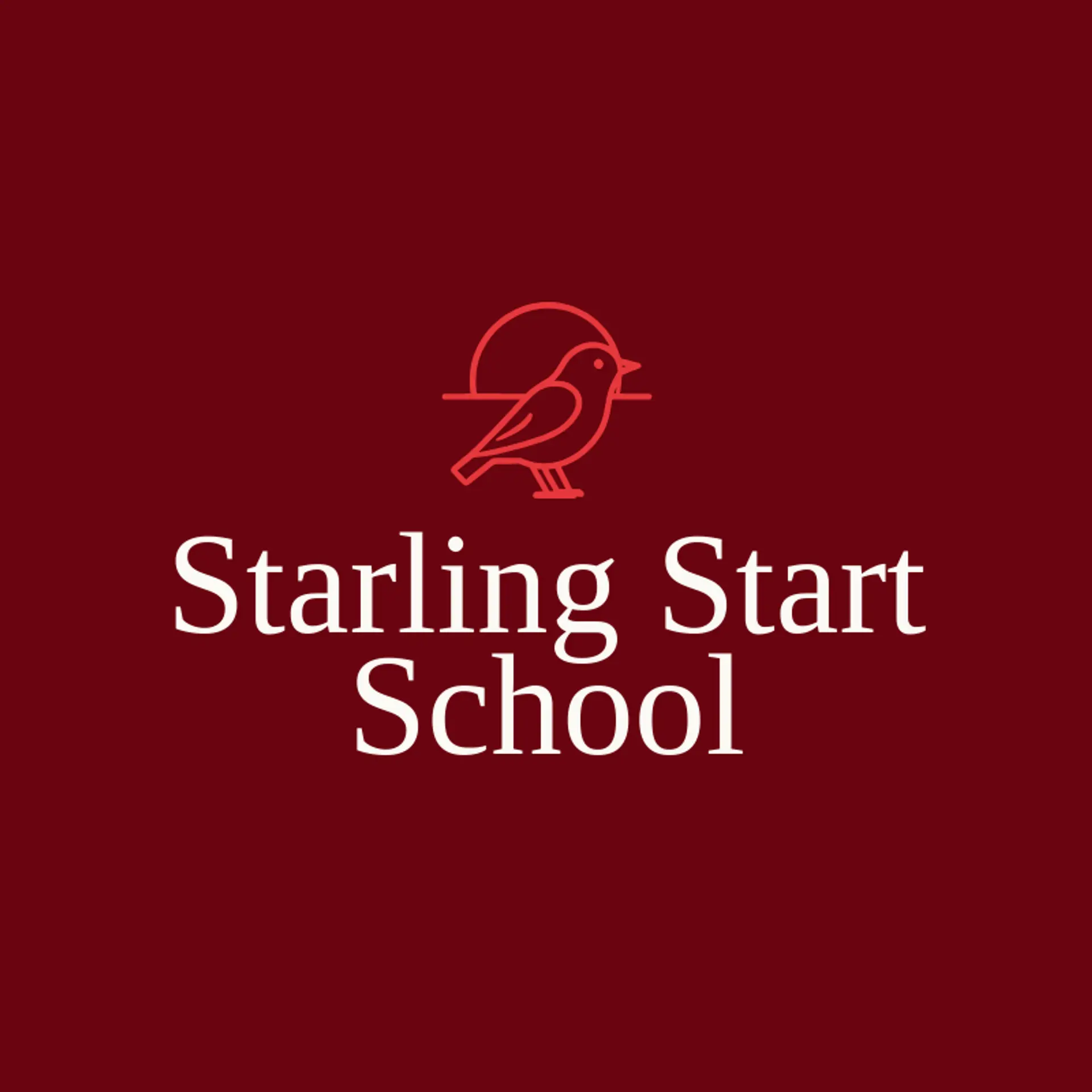 Starling Start School logo for kindergarten