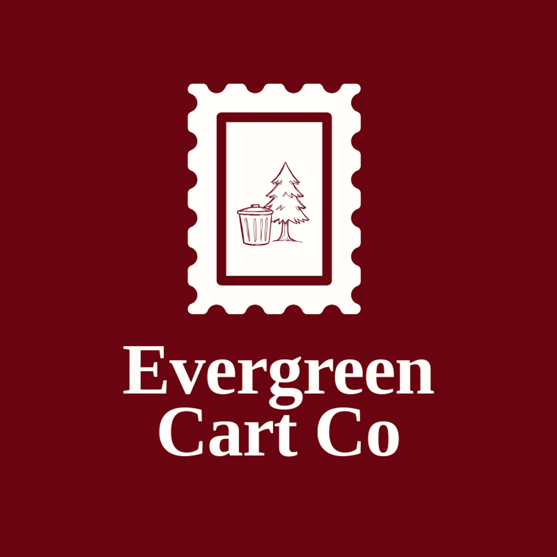 Evergreen Cart Co logo for garbage
