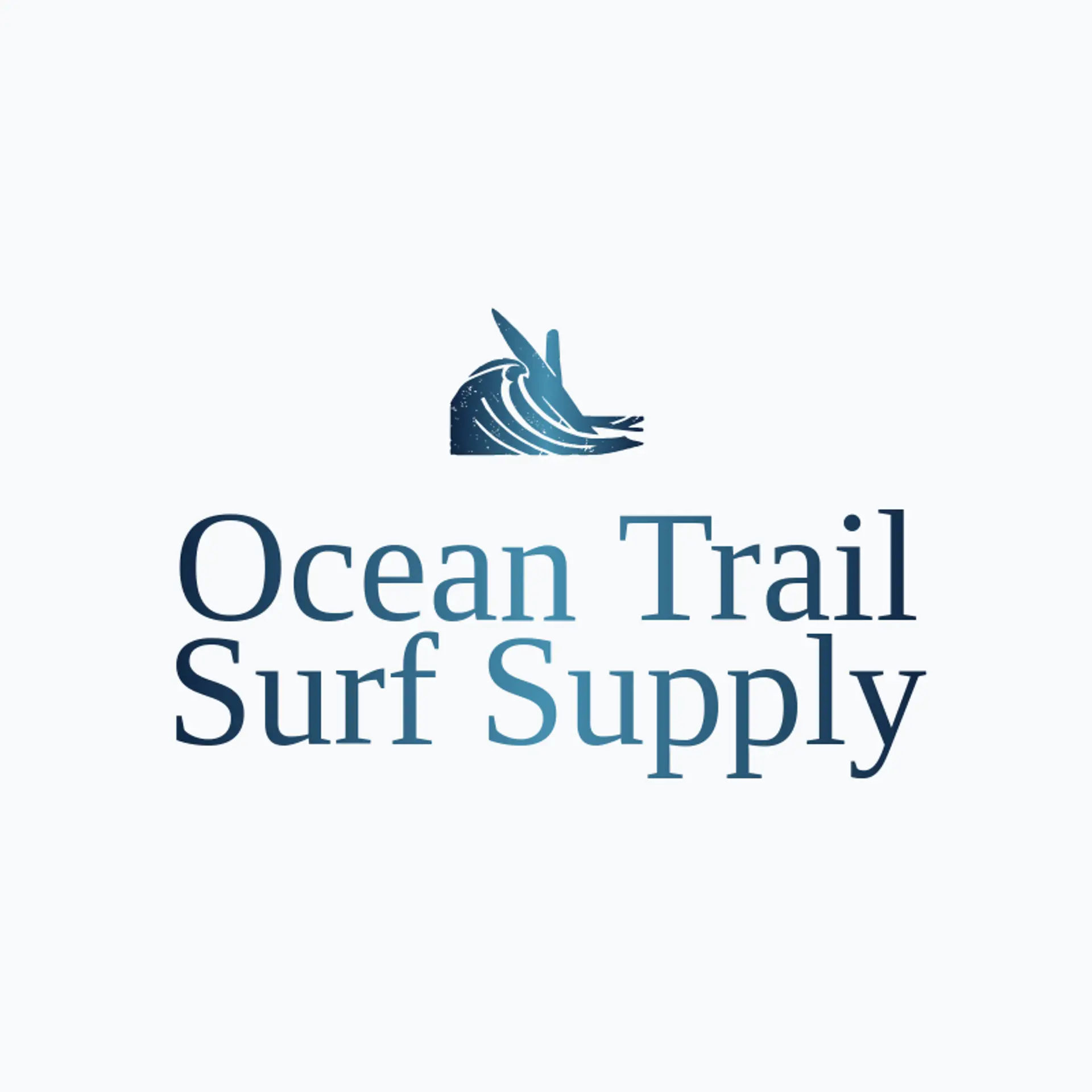 Ocean Trail Surf Supply logo for surfboard