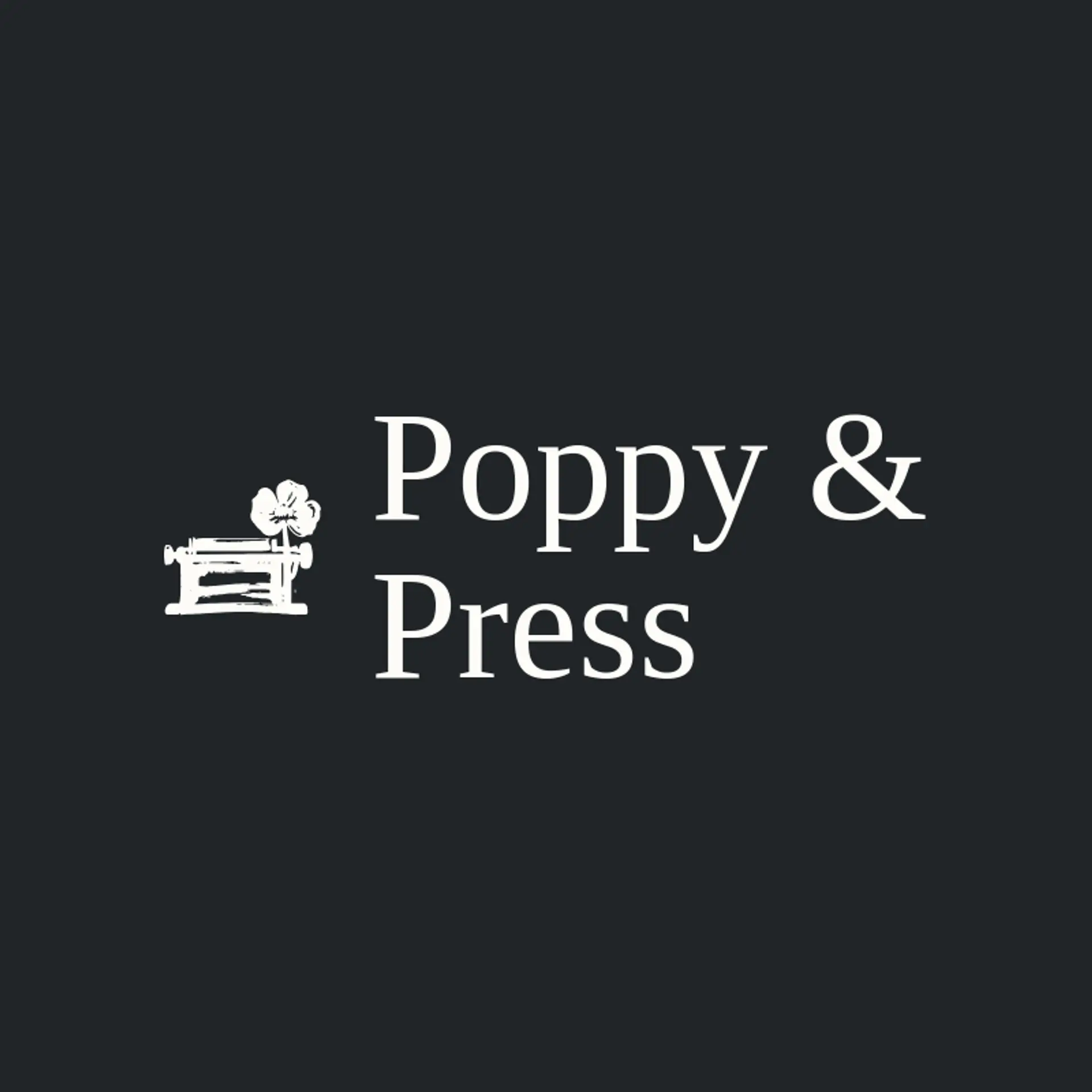 Poppy & Press logo for small business