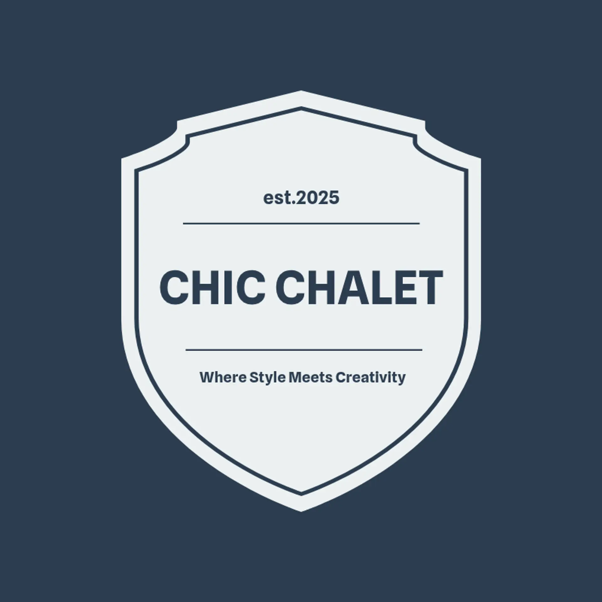 Chic Chalet logo for fashion studio