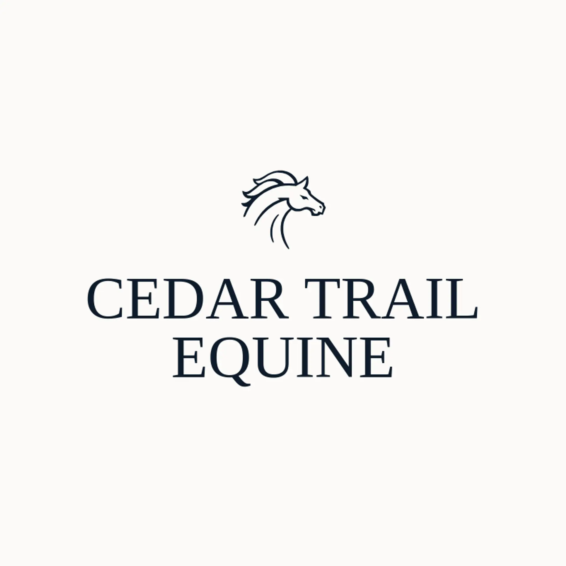 Cedar Trail Equine logo for bronco