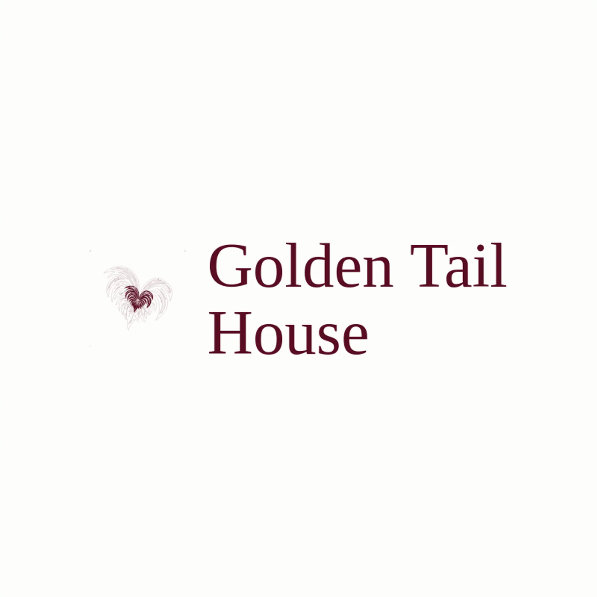 Golden Tail House logo for rooster