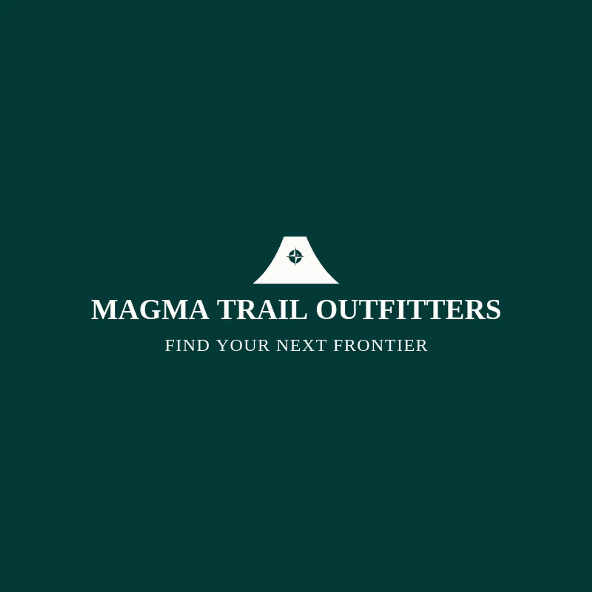Magma Trail Outfitters logo for volcano