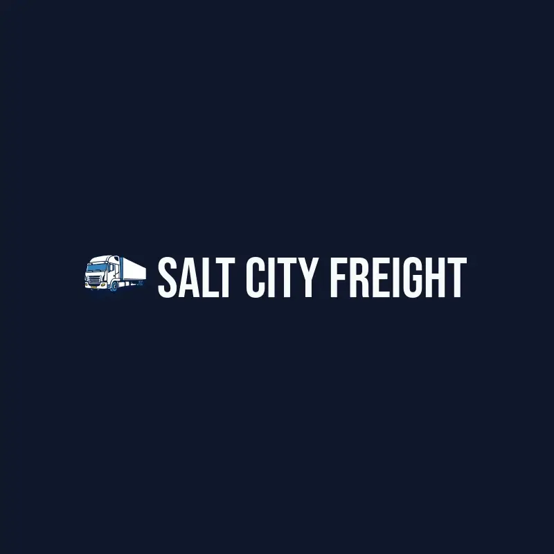 The trucking company name Salt City Freight as a branded logo with a color icon