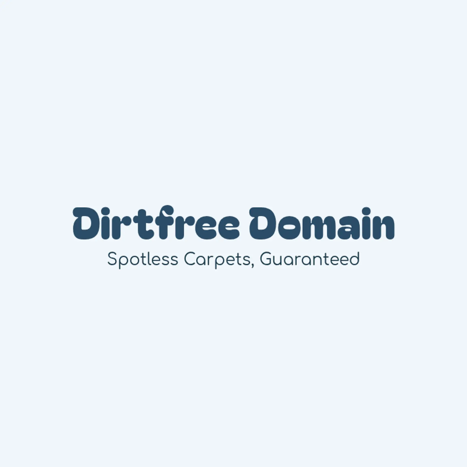 DirtFree Domain logo for carpet cleaning