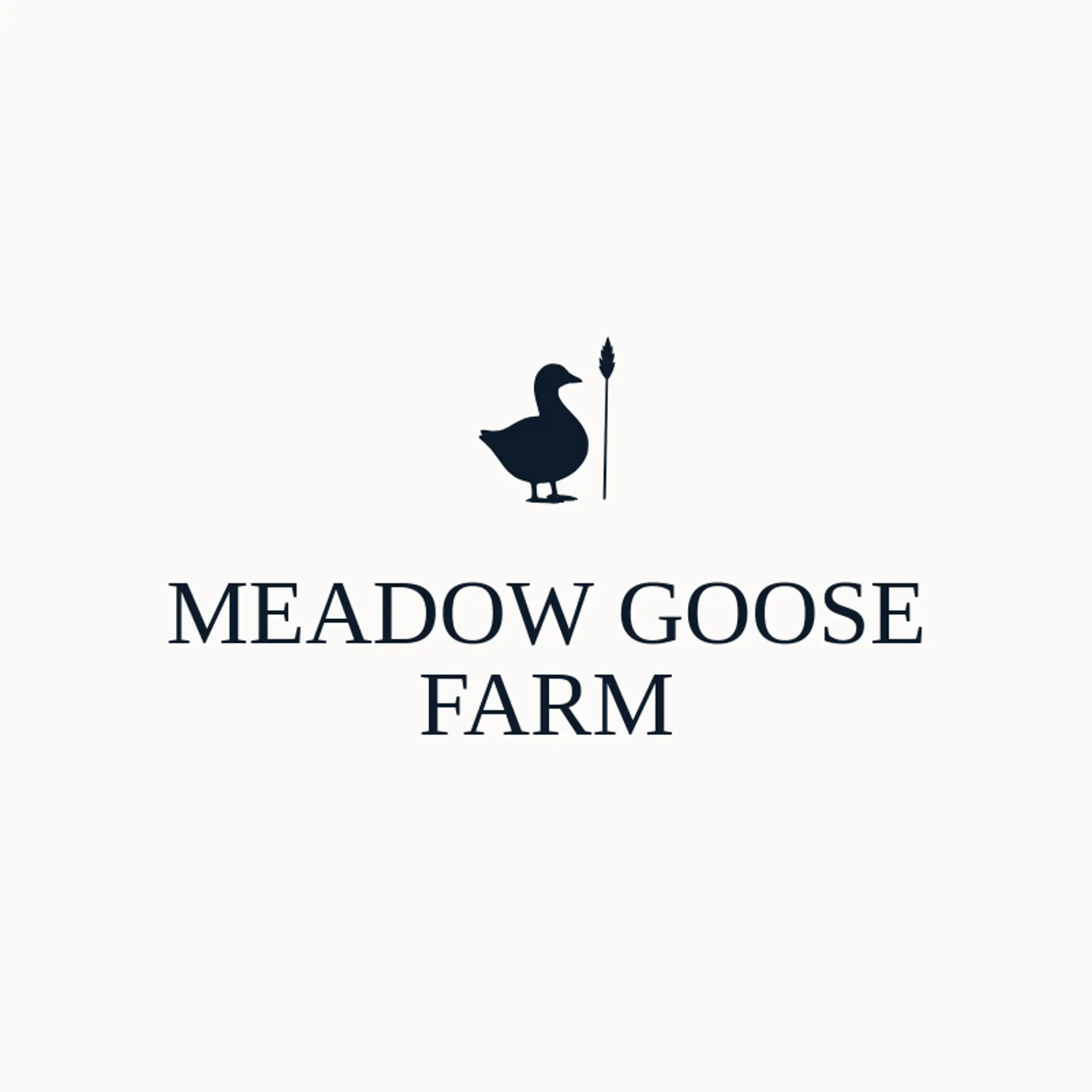 Meadow Goose Farm logo for goose