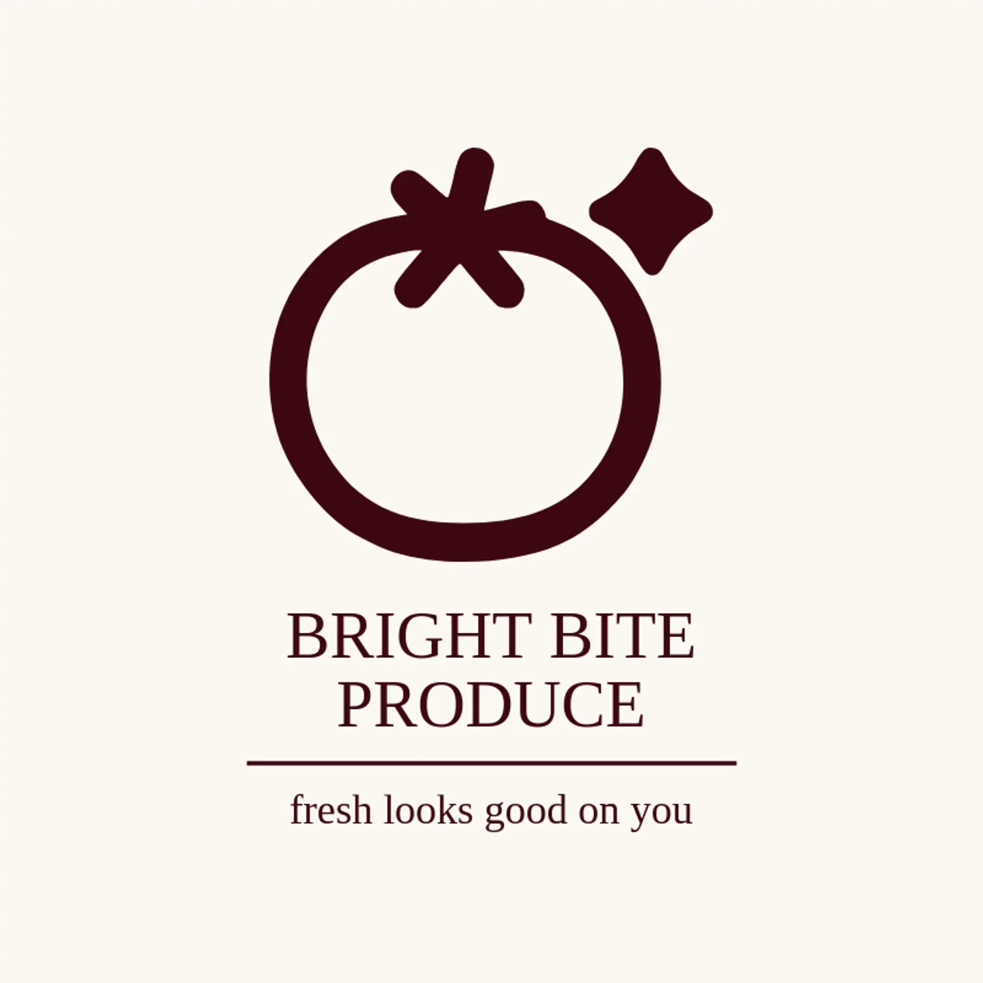 Bright Bite Produce logo for tomato