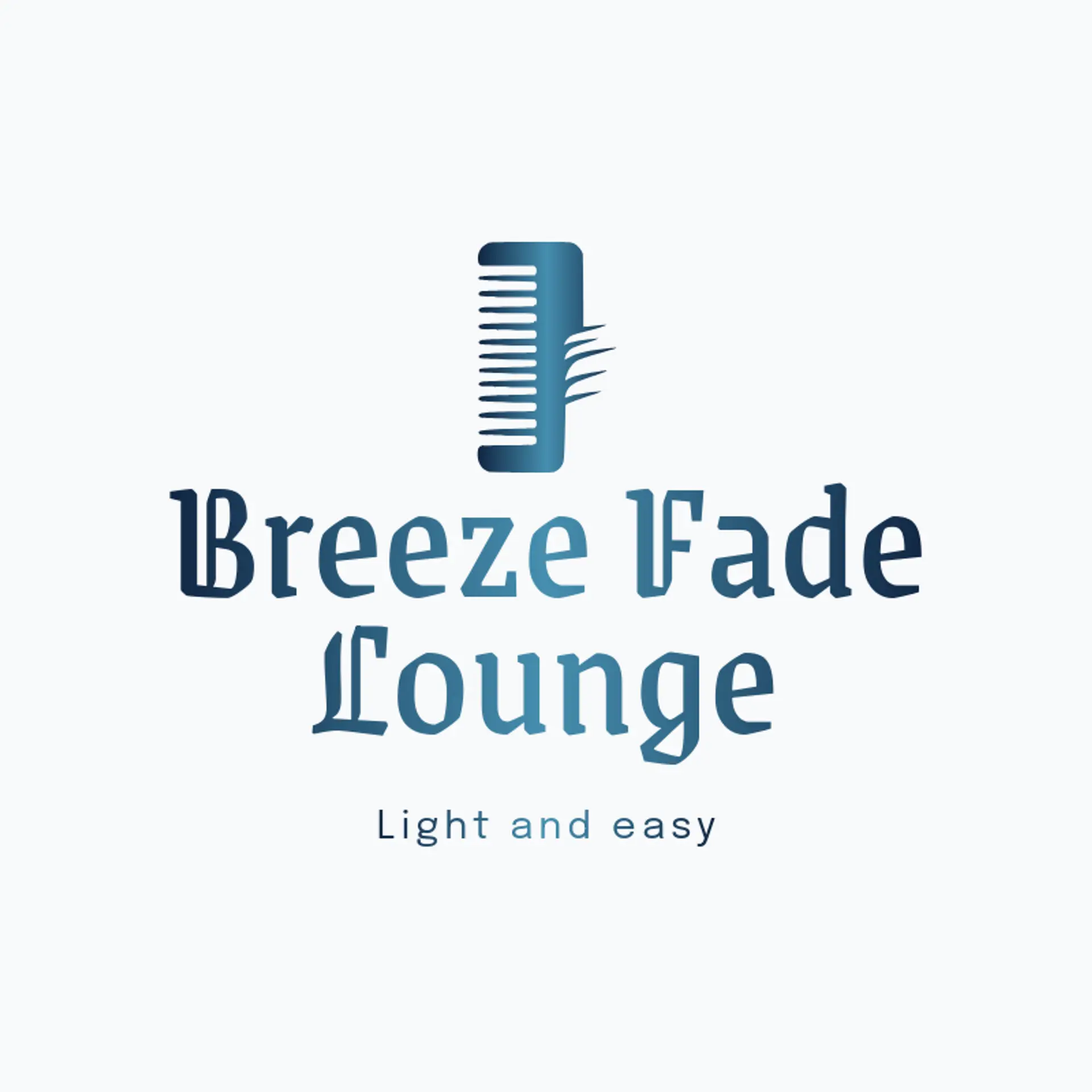 Breeze Fade Lounge logo for men salon