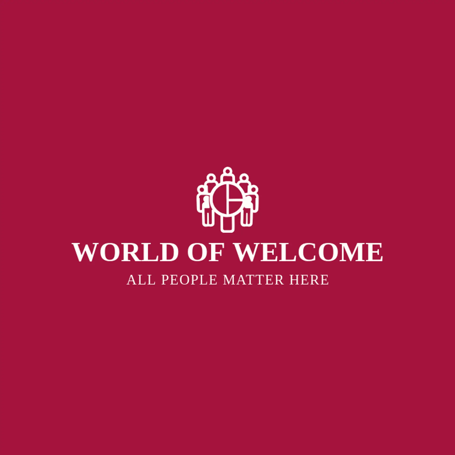 World of Welcome logo for humanity