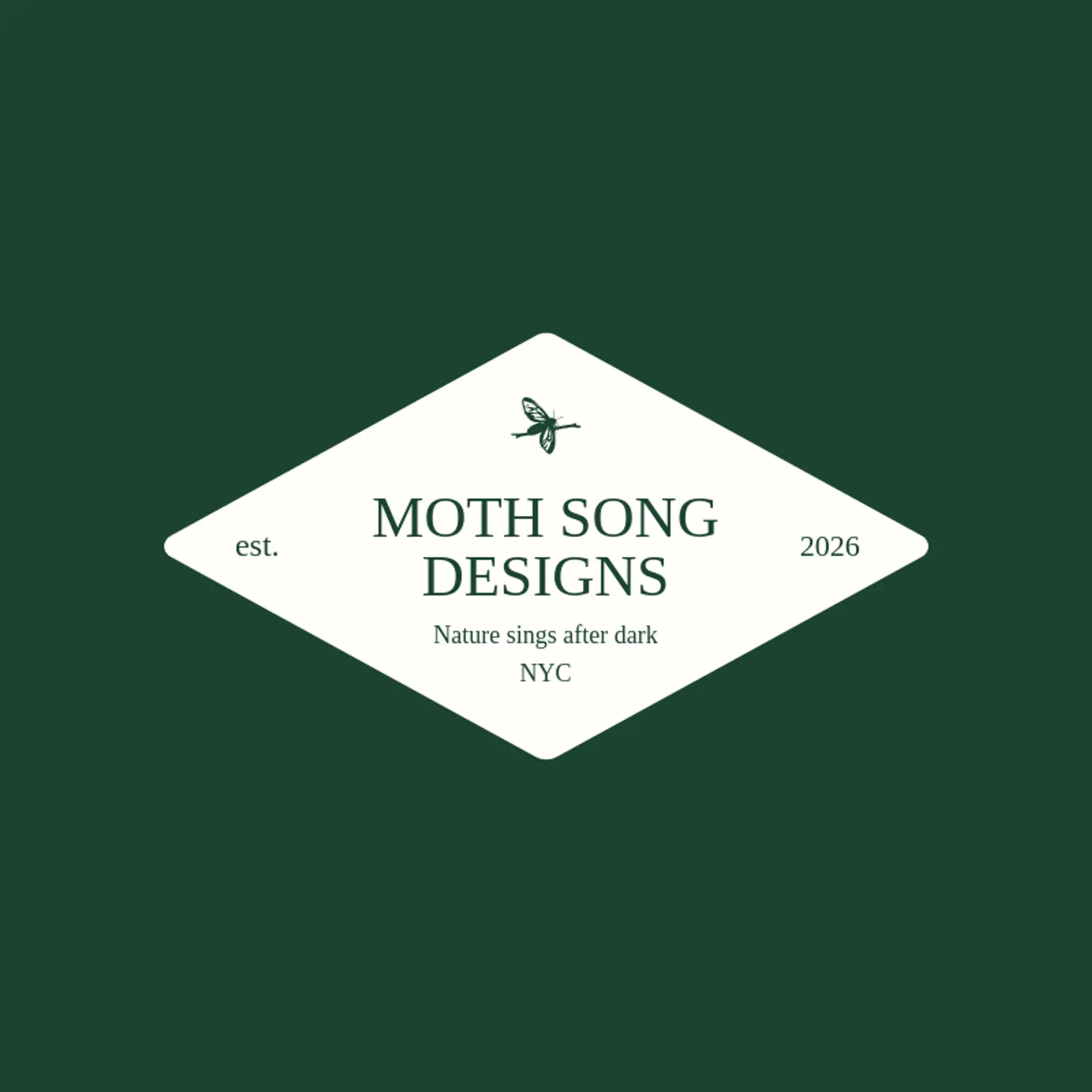 Moth Song Designs logo for moth