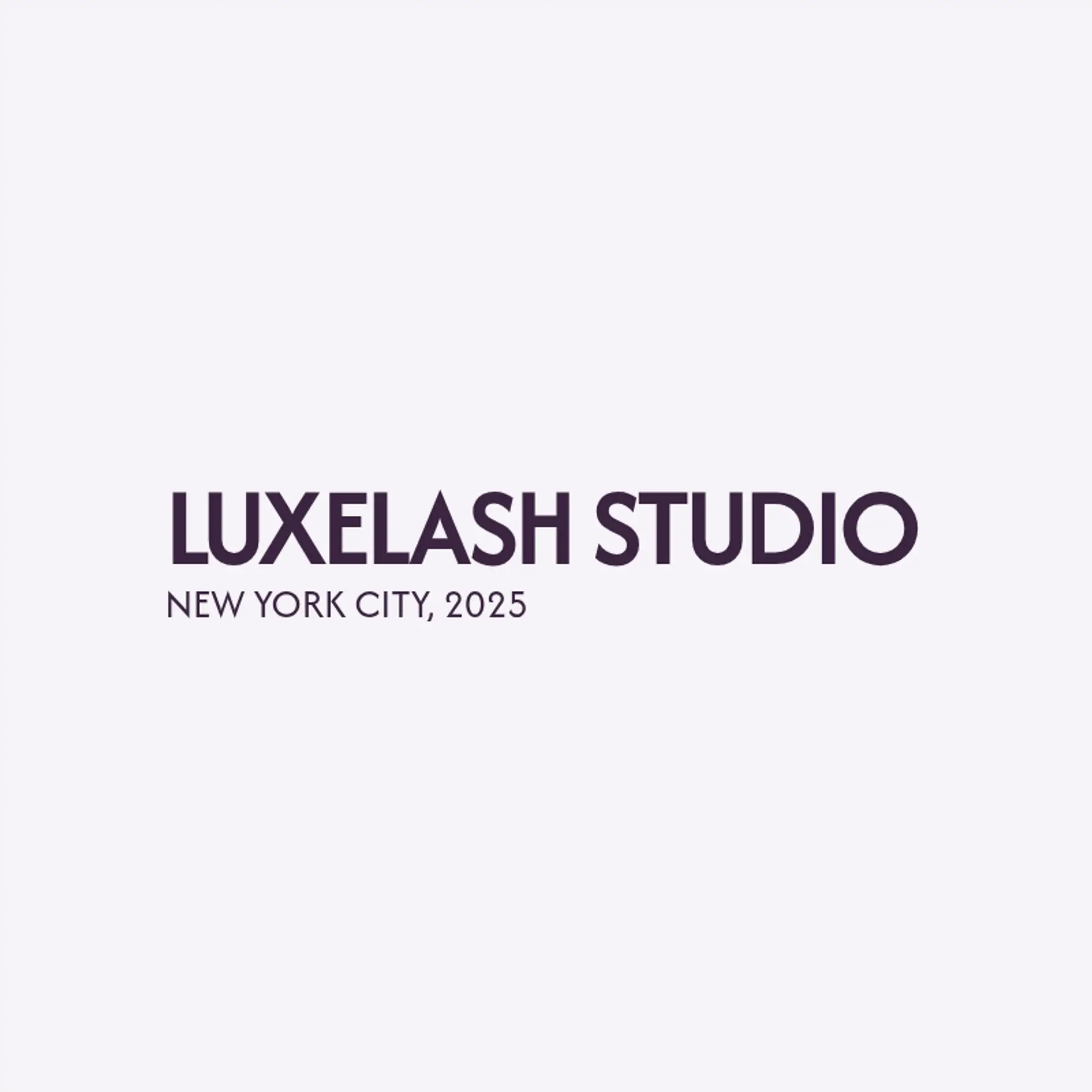 Luxe Lash Studio logo for lash tech