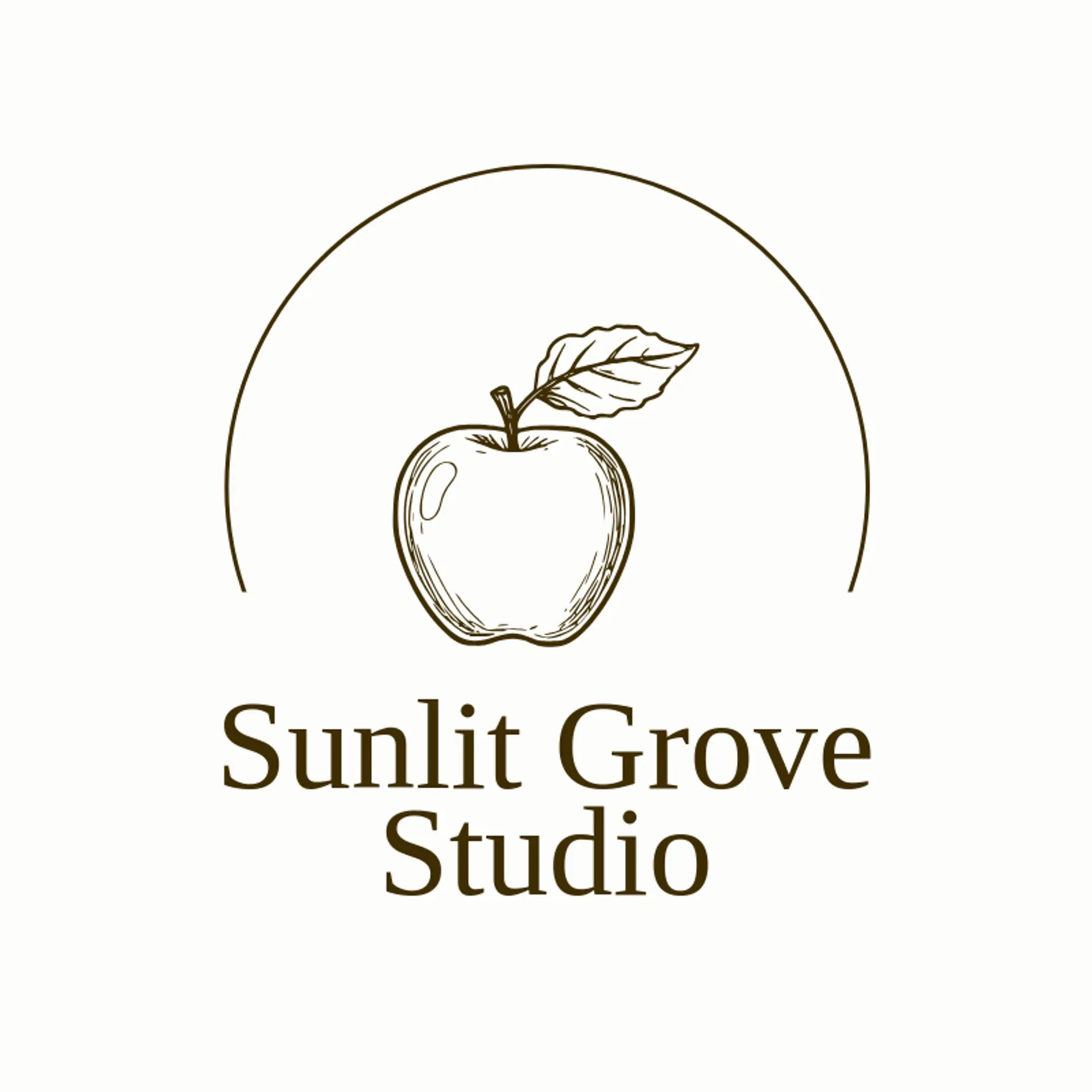 Sunlit Grove Studio logo for fresh