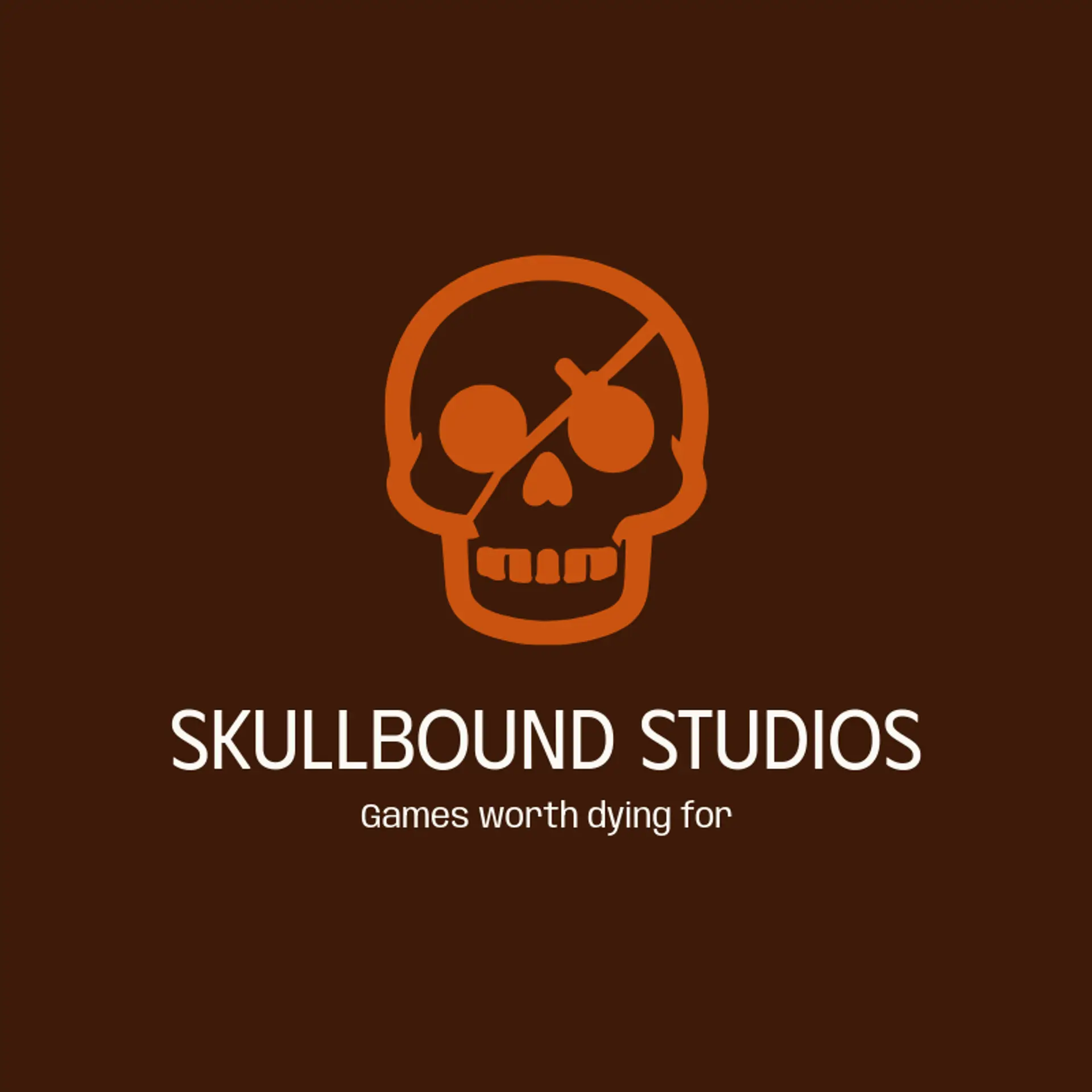 Skullbound Studios logo for skull