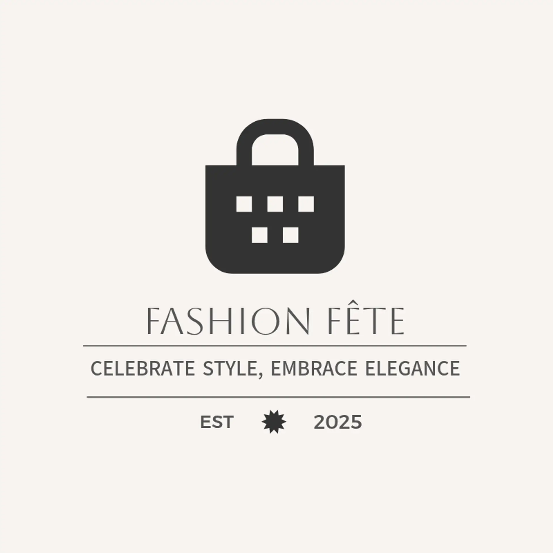 Fashion Fête logo for fashion show