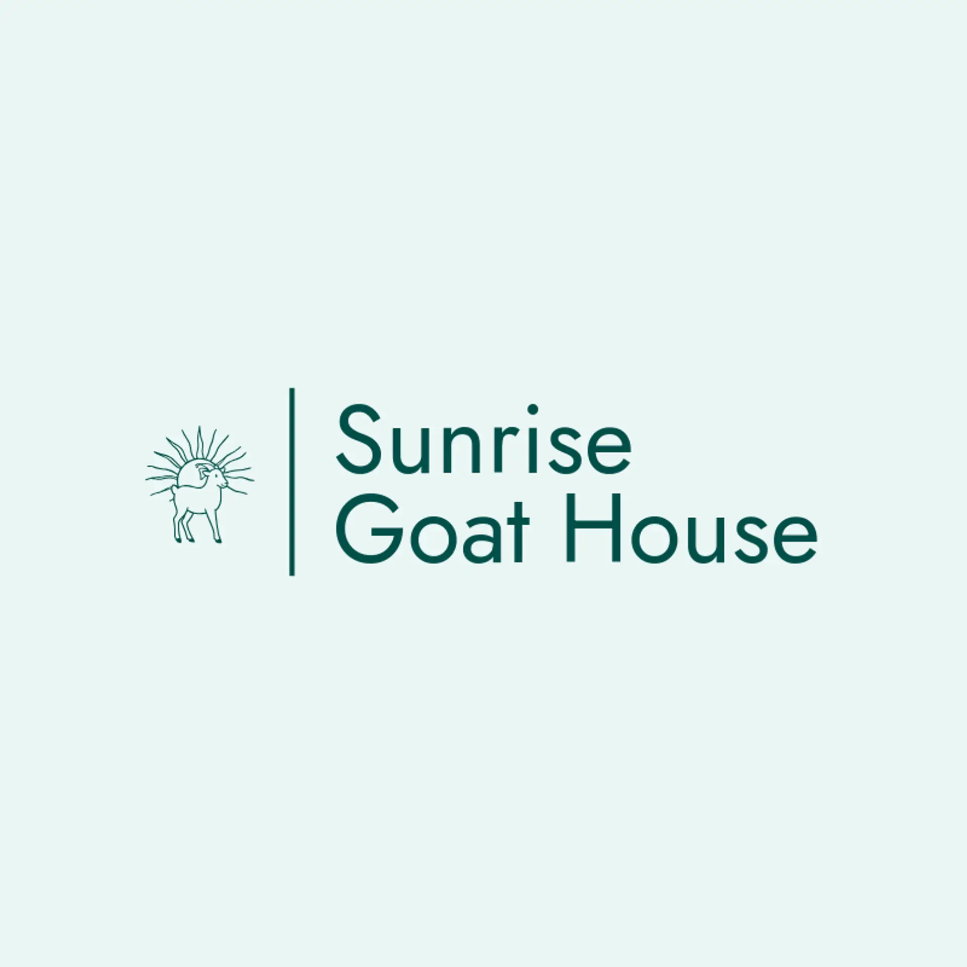 Sunrise Goat House logo for goat